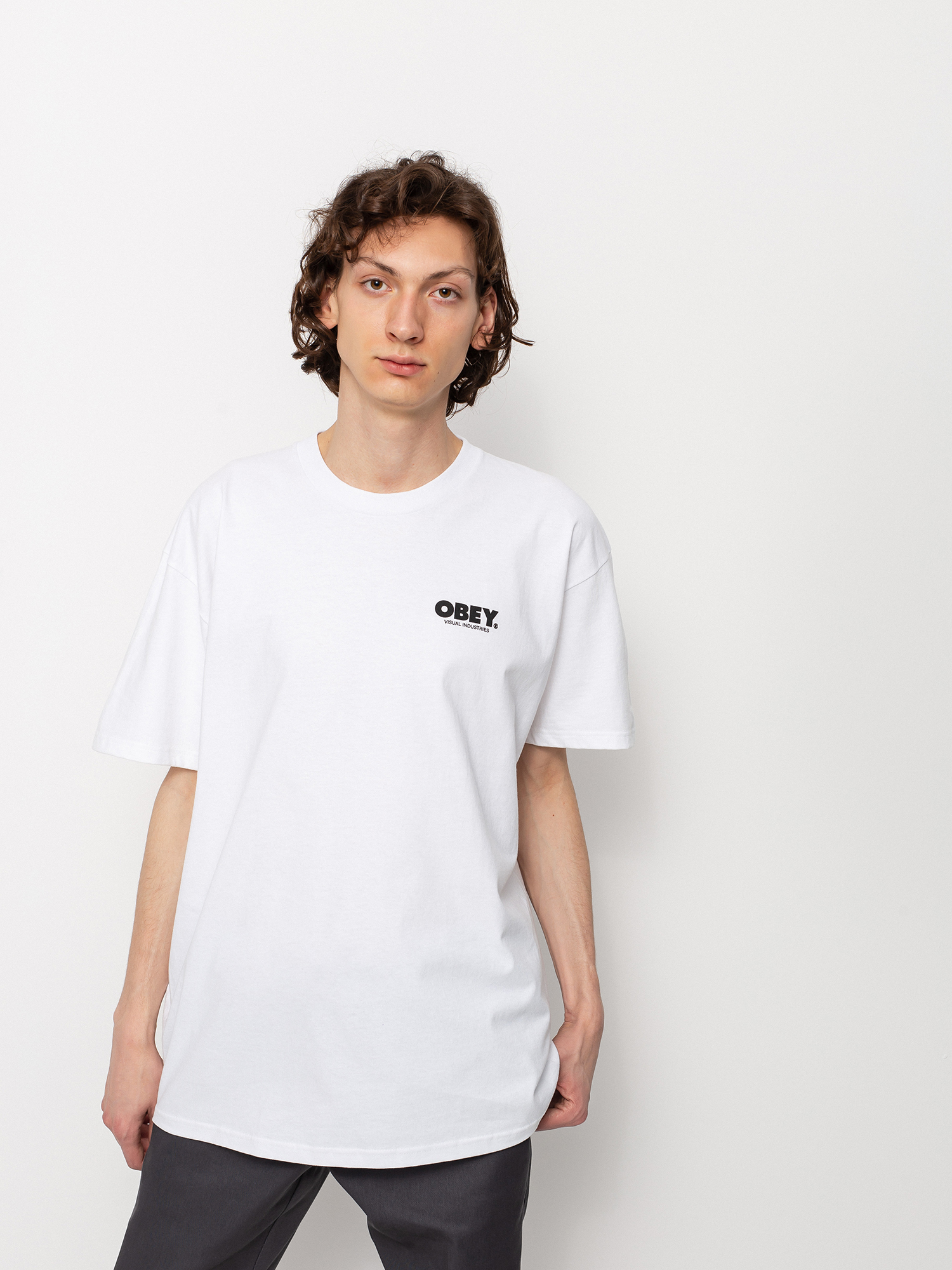 T-shirt OBEY Visual Industries (white)