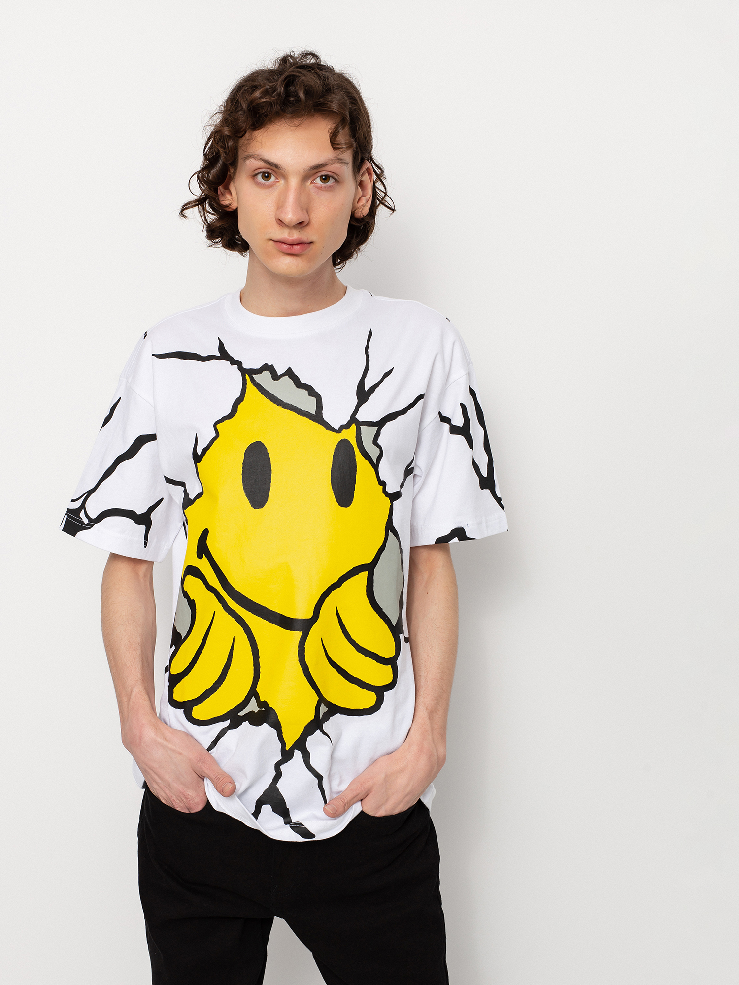 T-shirt Chinatown Market Smiley Dry Wall Breaker (white)