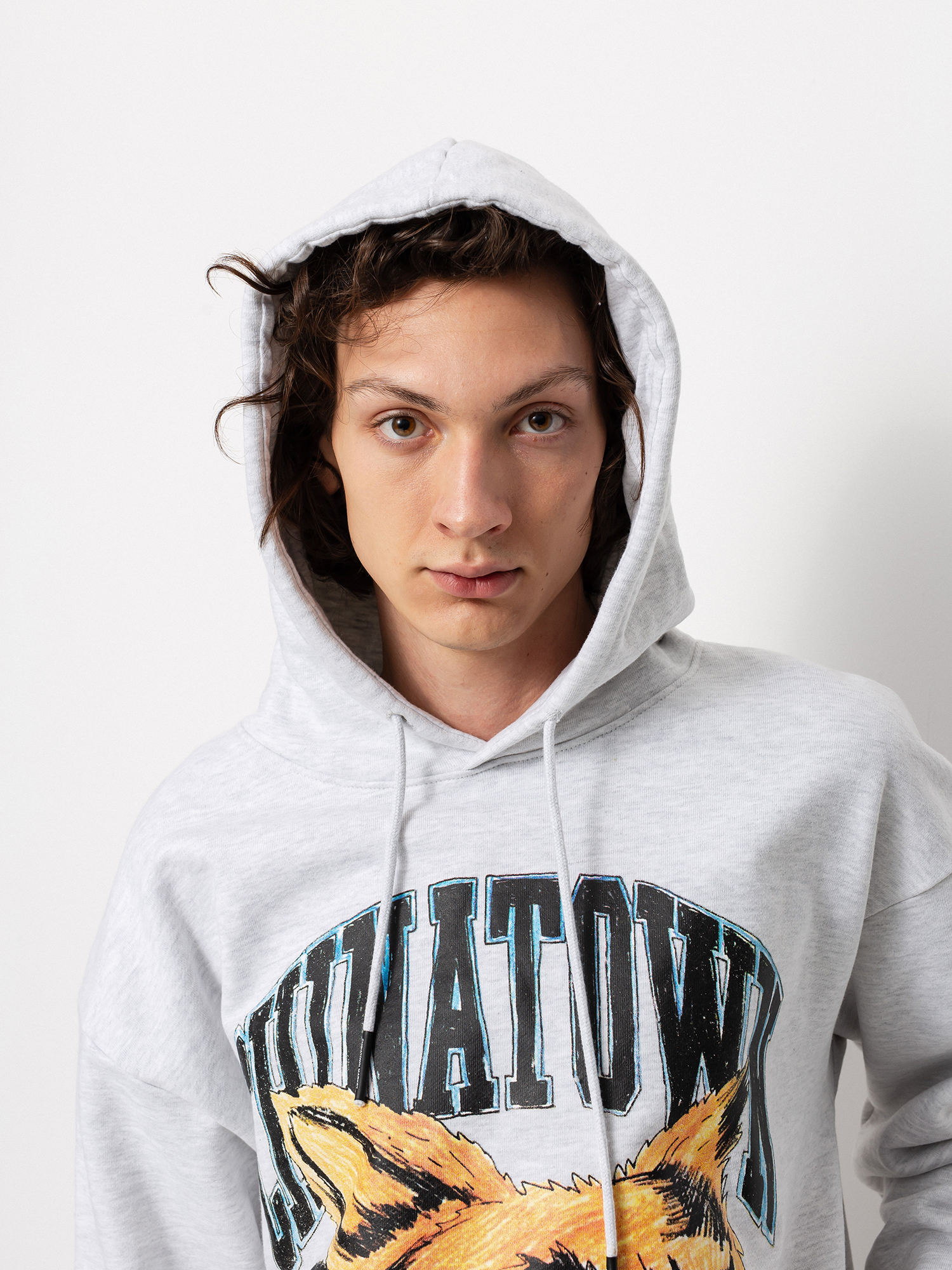 Bluza z kapturem Chinatown Market Beware Sketch HD (ash gray)