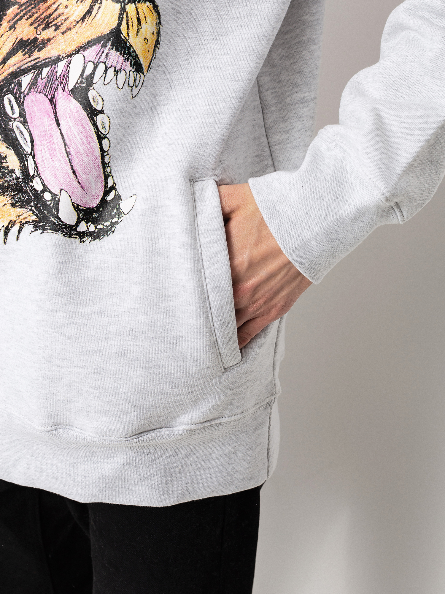 Bluza z kapturem Chinatown Market Beware Sketch HD (ash gray)