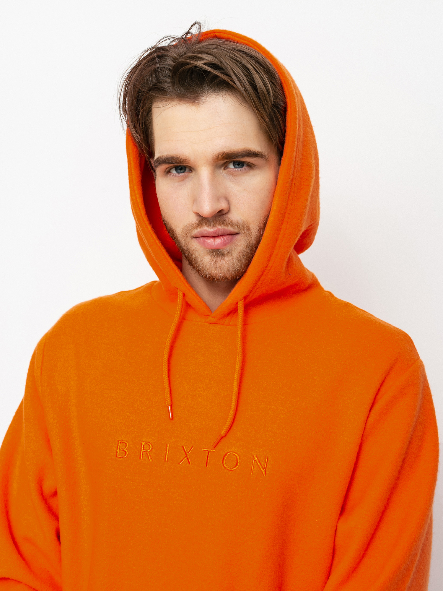 Bluza z kapturem Brixton Alpha Line HD (carrot)