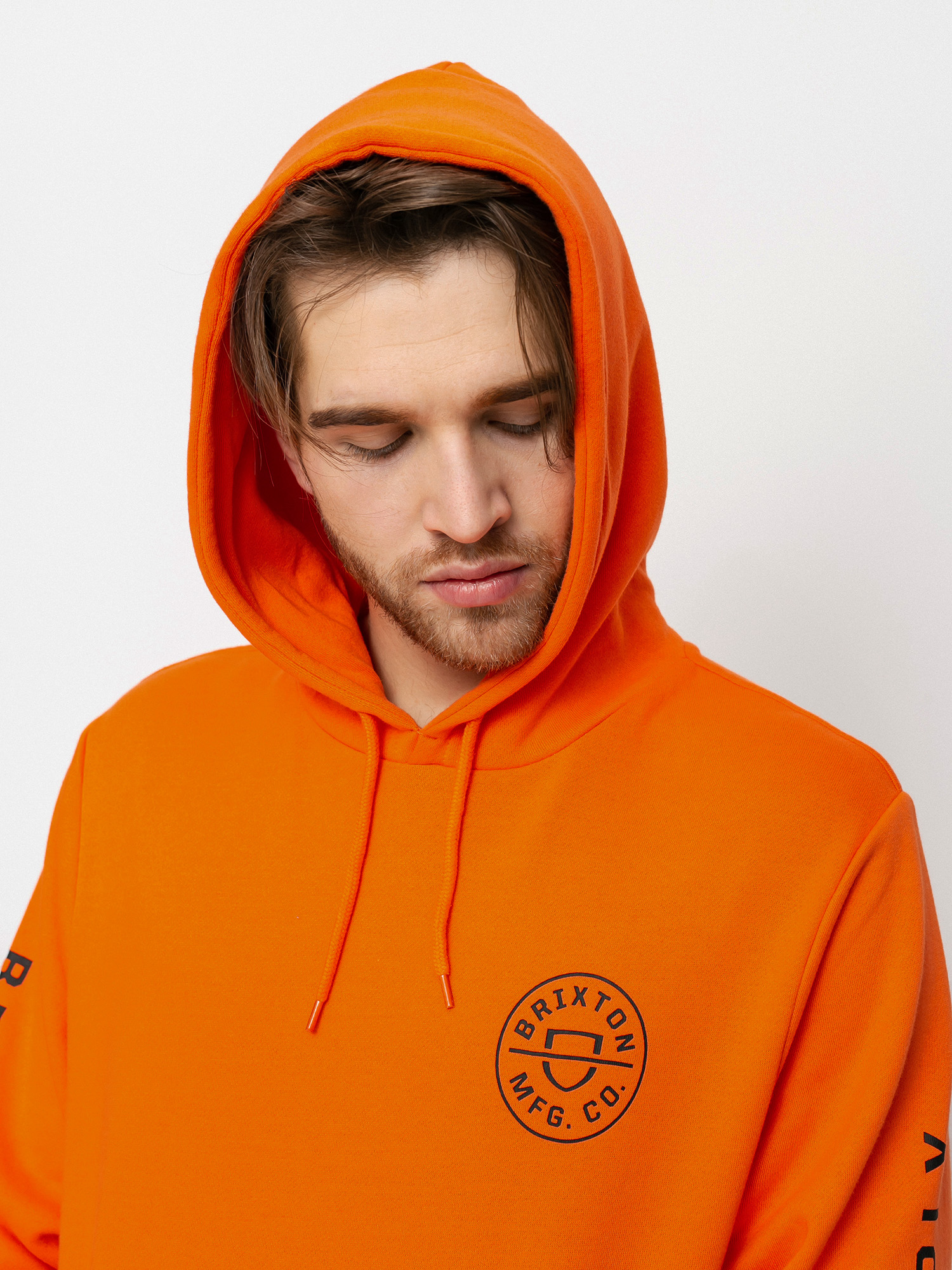 Bluza z kapturem Brixton Crest HD (carrot)