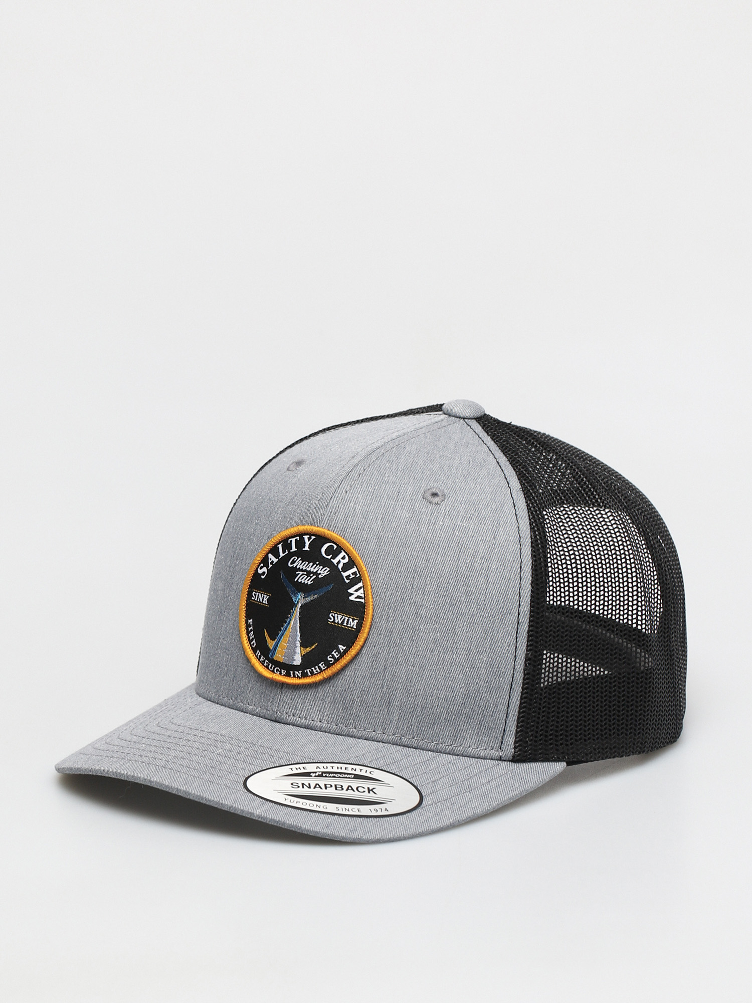 Czapka z daszkiem Salty Crew Bottom Dweller Retro Trucker ZD (heather grey/black)