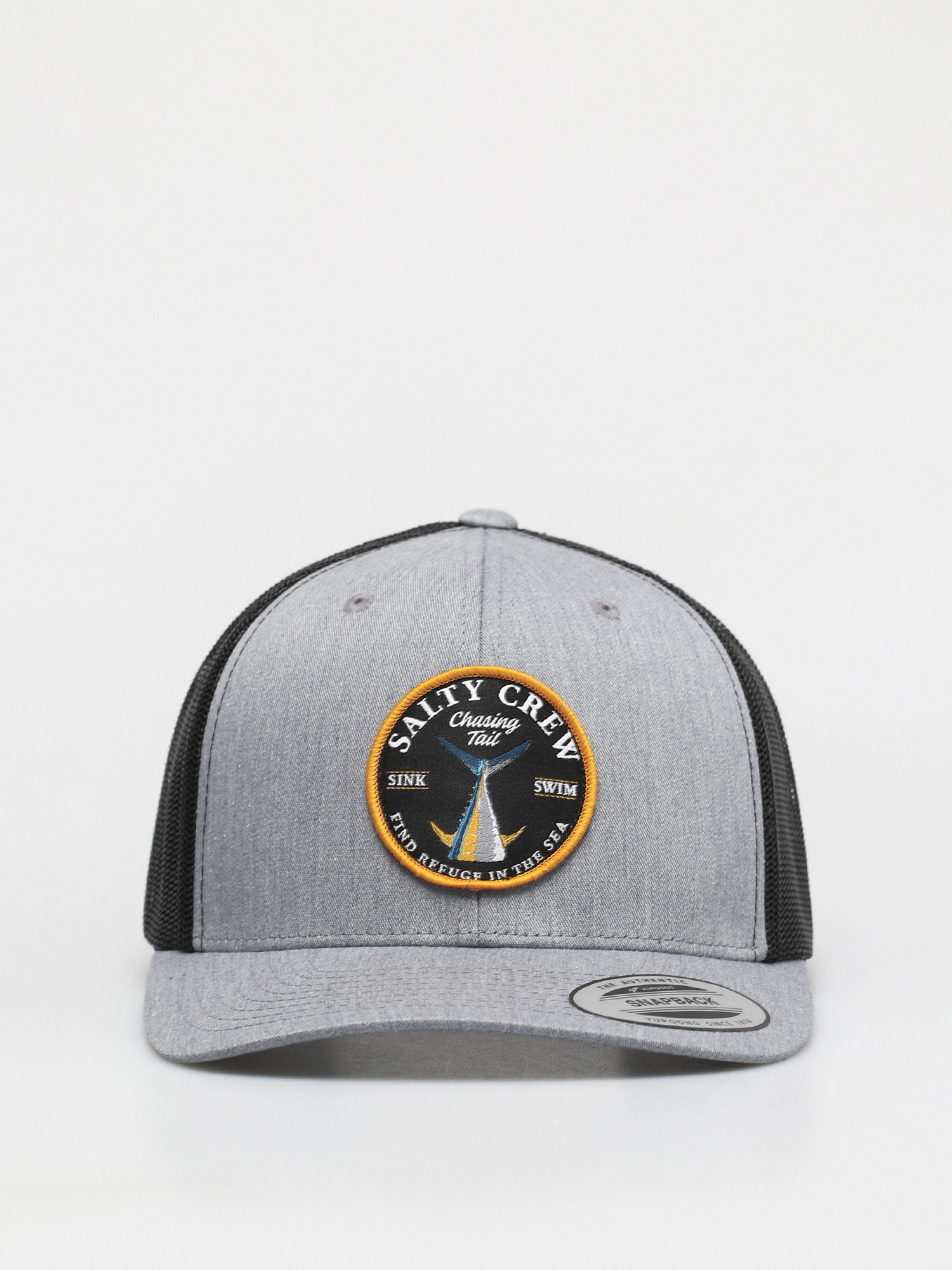 Czapka z daszkiem Salty Crew Bottom Dweller Retro Trucker ZD (heather grey/black)