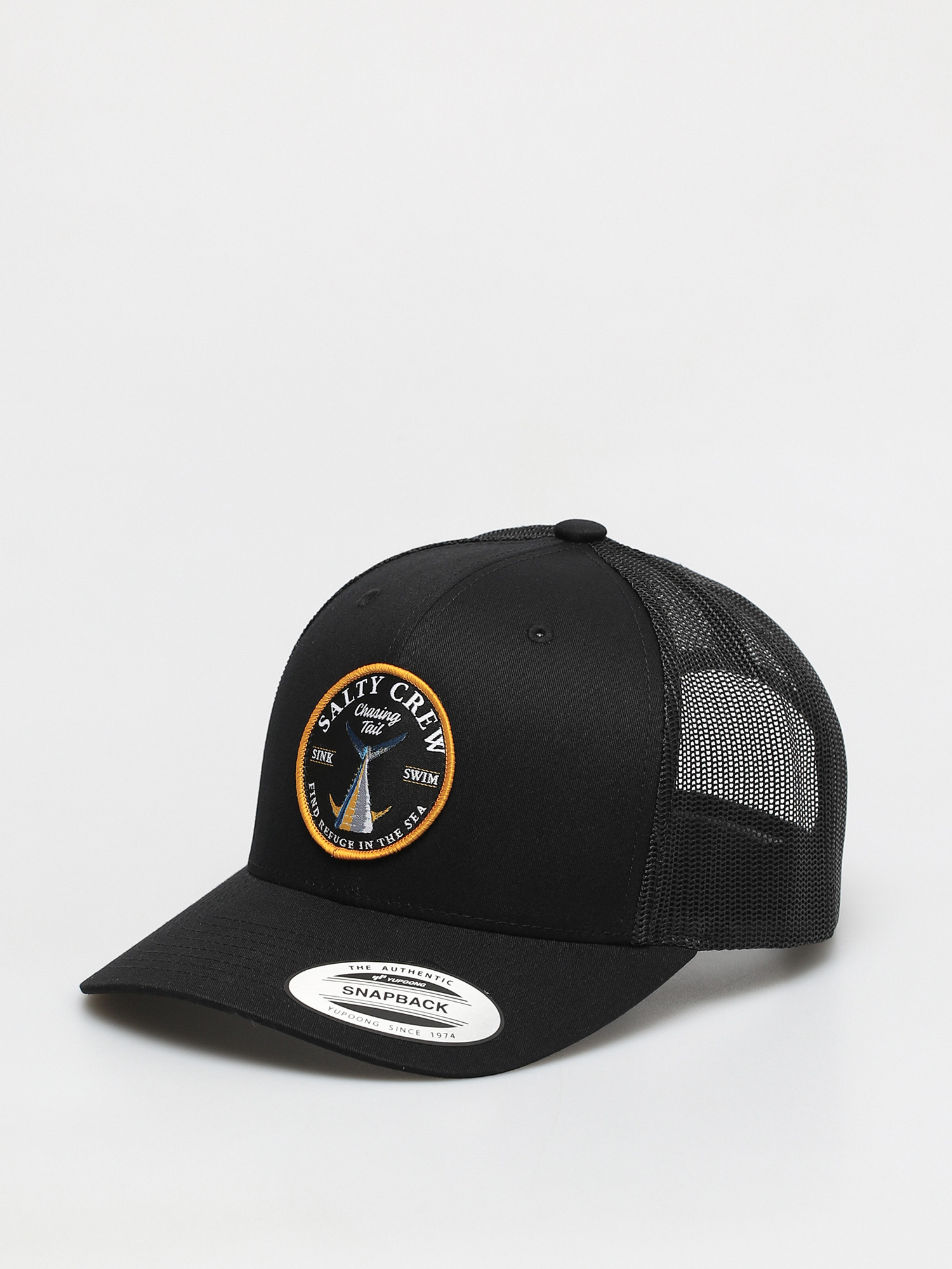 Czapka z daszkiem Salty Crew Bottom Dweller Retro Trucker ZD (black)