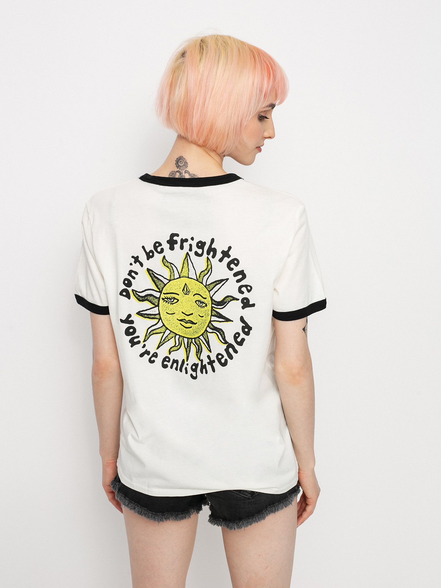 T-shirt Volcom Ozzy Ringer Wmn (star white)