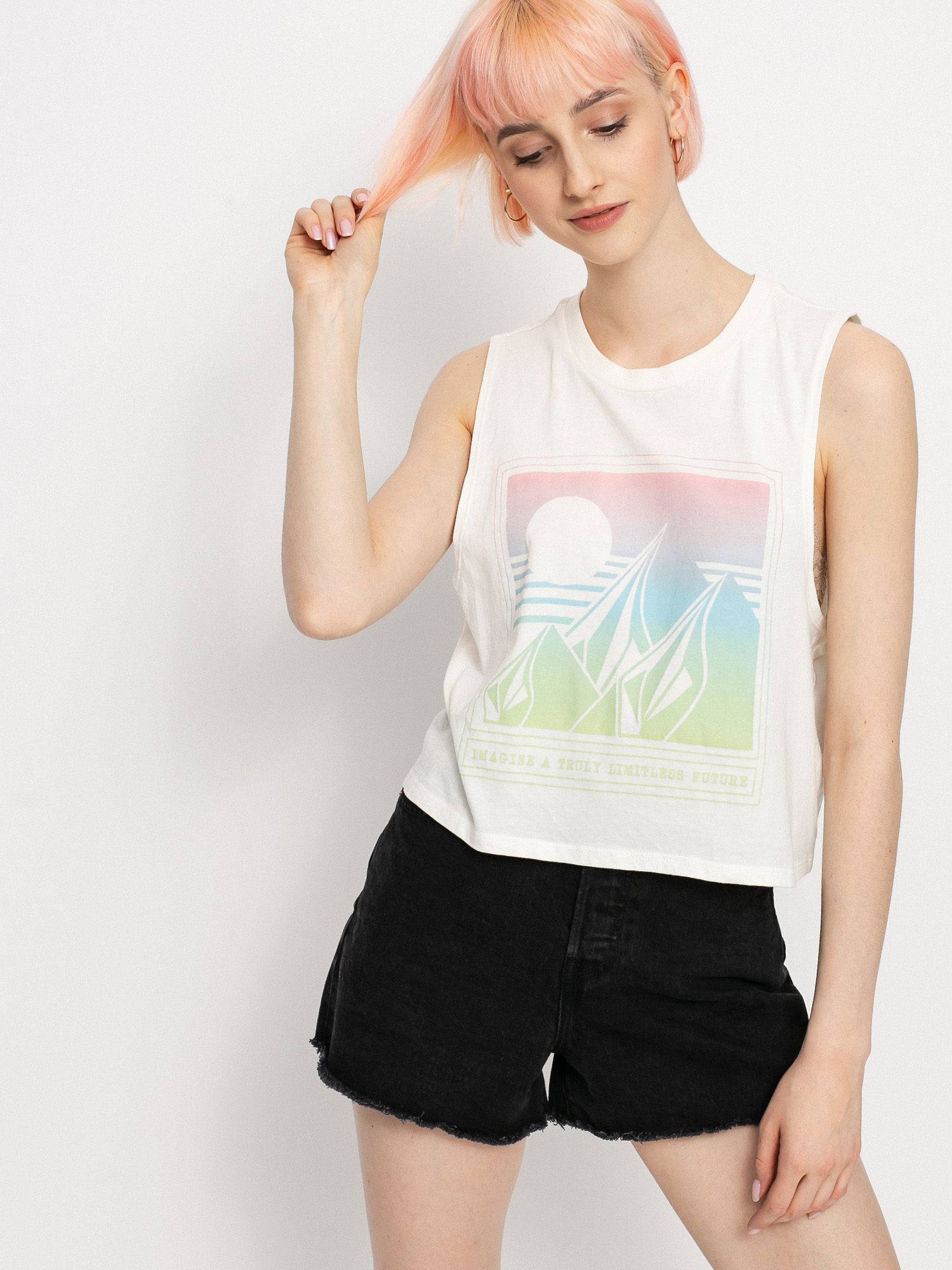 Koszulka Volcom Stone Hour Crop Wmn (star white)