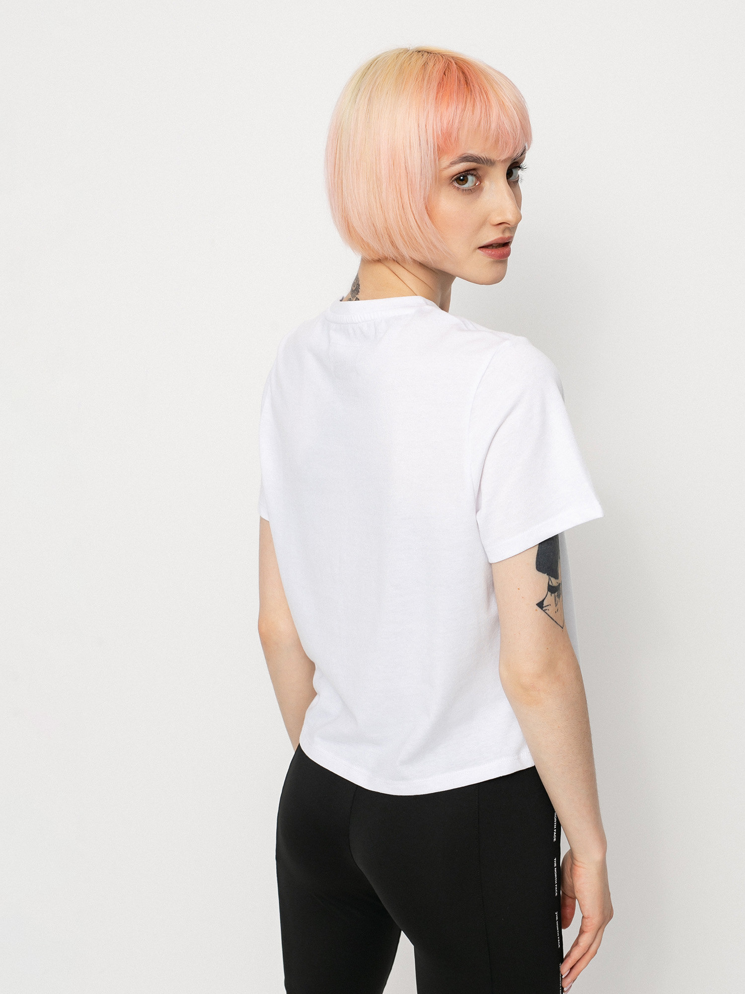 T-shirt The North Face Foundation Crop Wmn (tnf white heather)