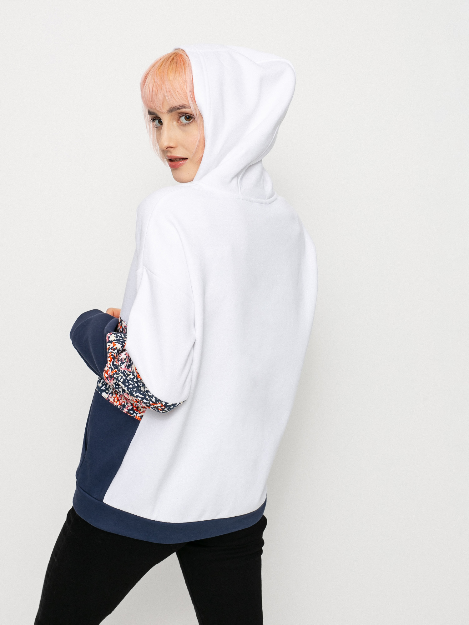 Bluza z kapturem Roxy Pass The Mic ZHD Wmn (mood indigo mindo)