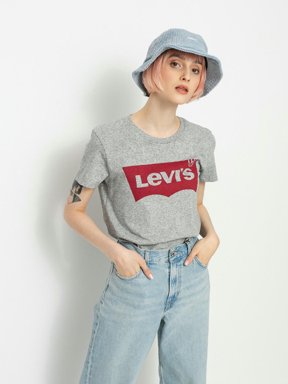 T-shirt Levi's® The Perfect Wmn (better batwing smokestack heather)