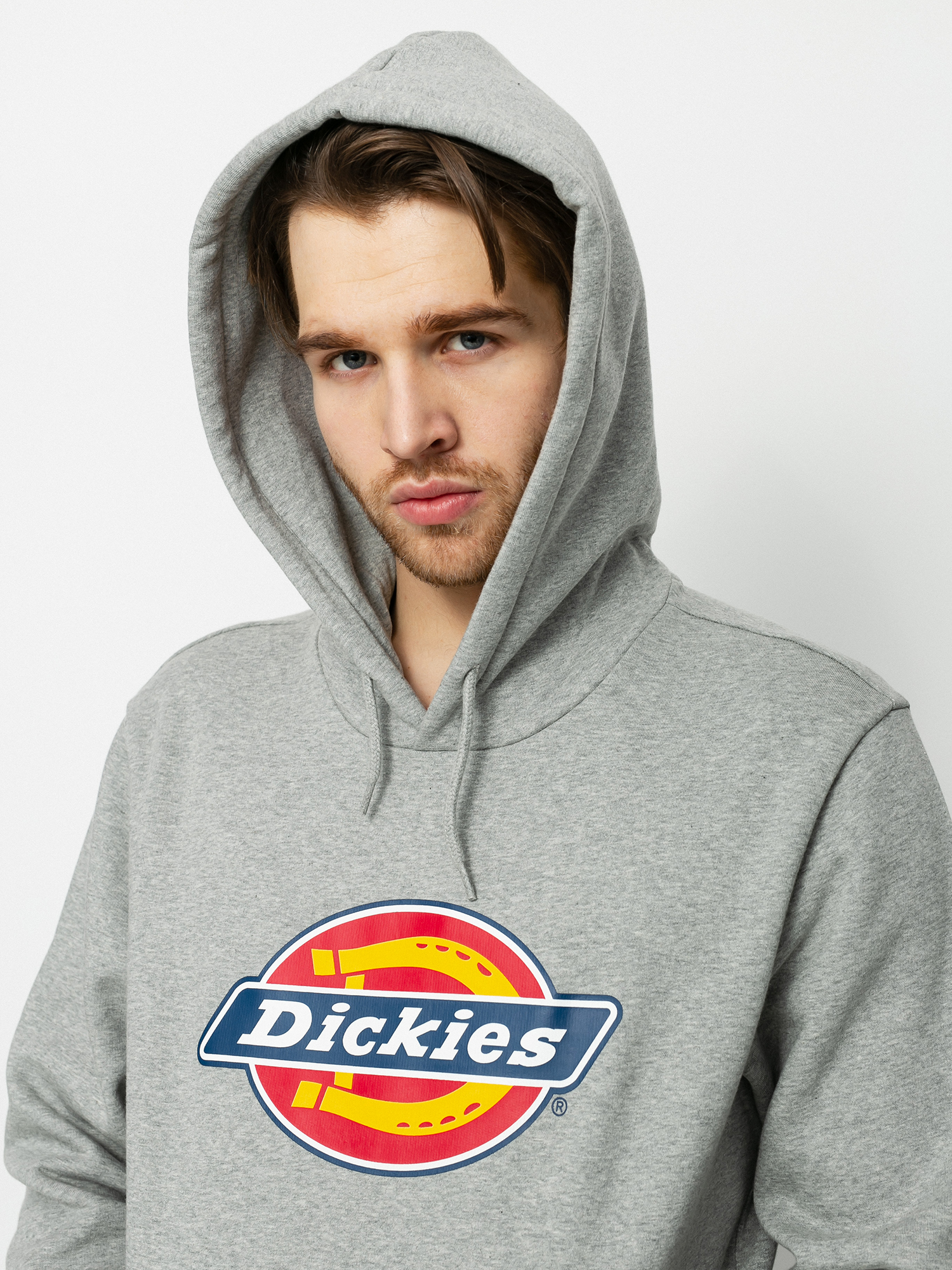 Bluza z kapturem Dickies Icon Logo HD (grey melange)