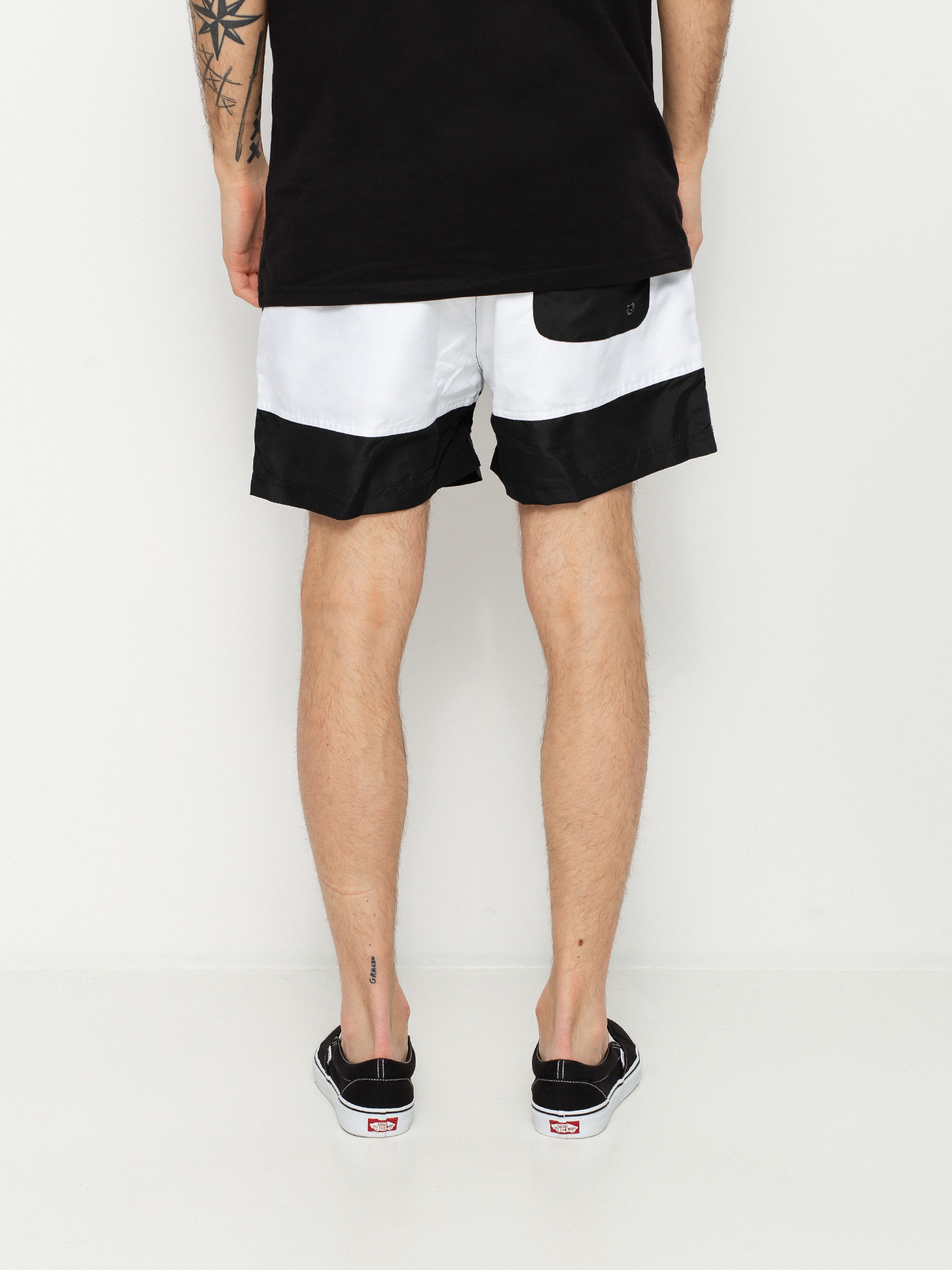 Szorty Fila Yamato (black/bright white)