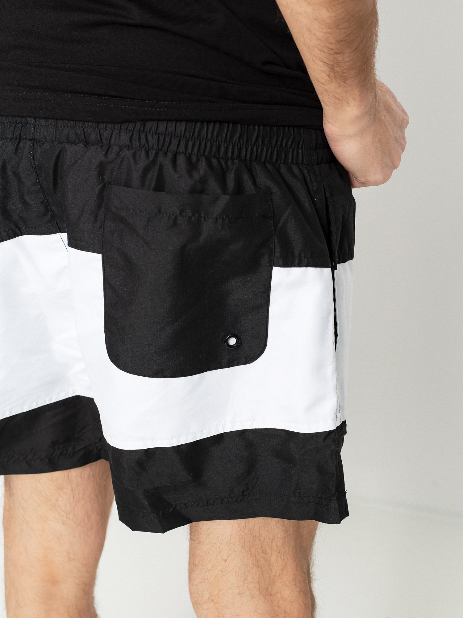 Szorty Fila Yamato (black/bright white)