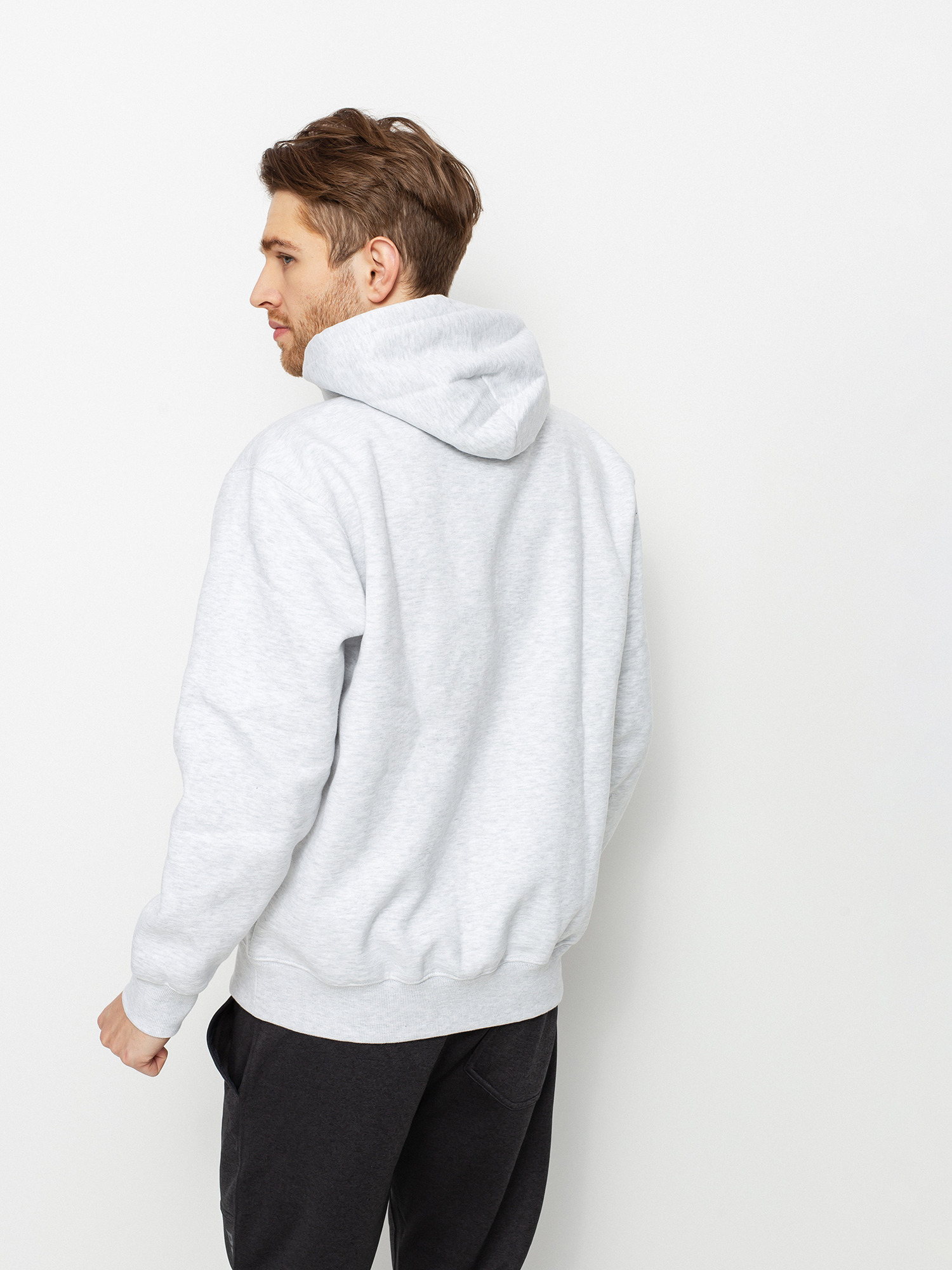 Bluza z kapturem Carhartt WIP Sweat HD (ash heather/white)