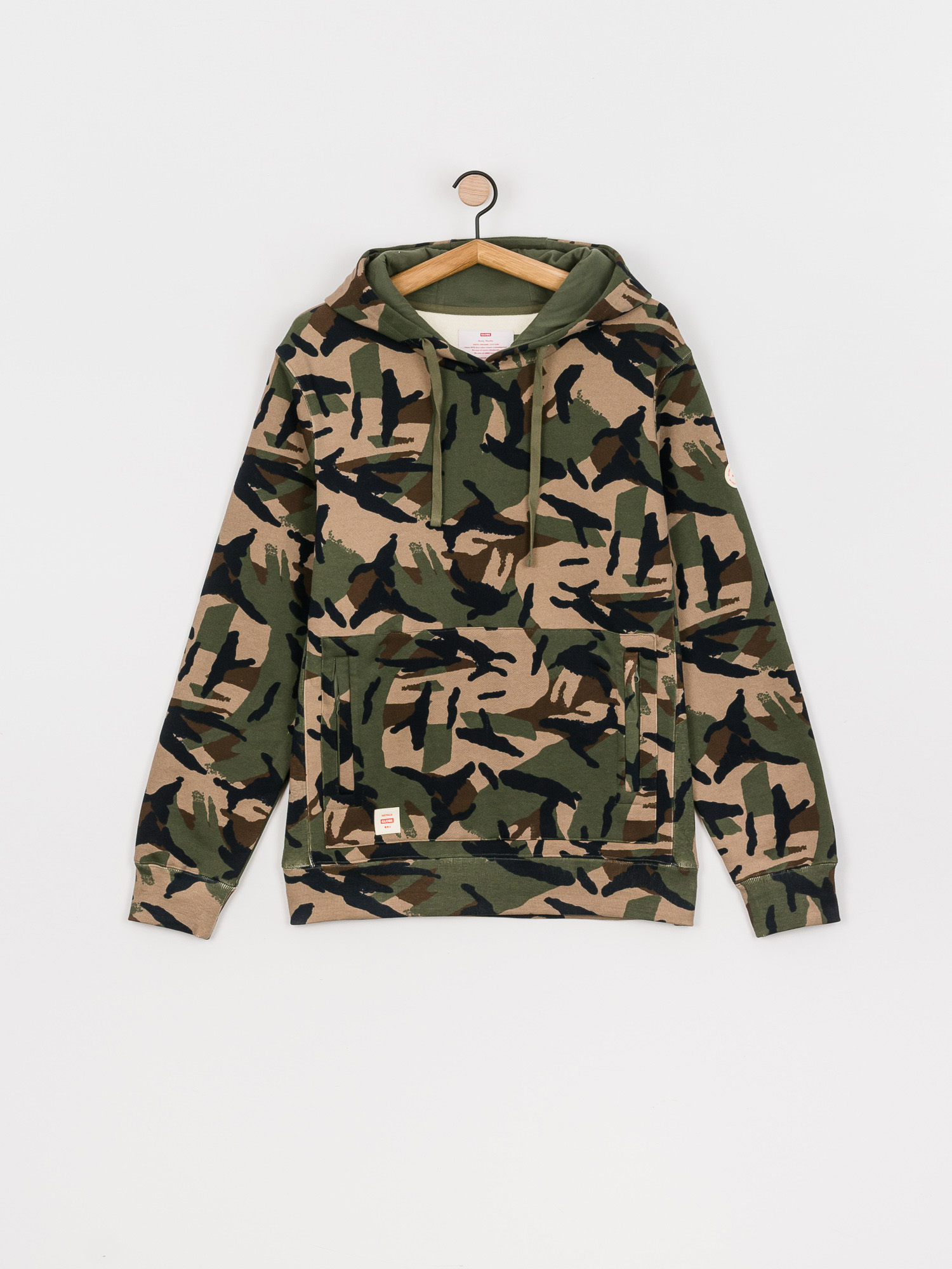 Bluza z kapturem Globe Burly HD (olive camo)