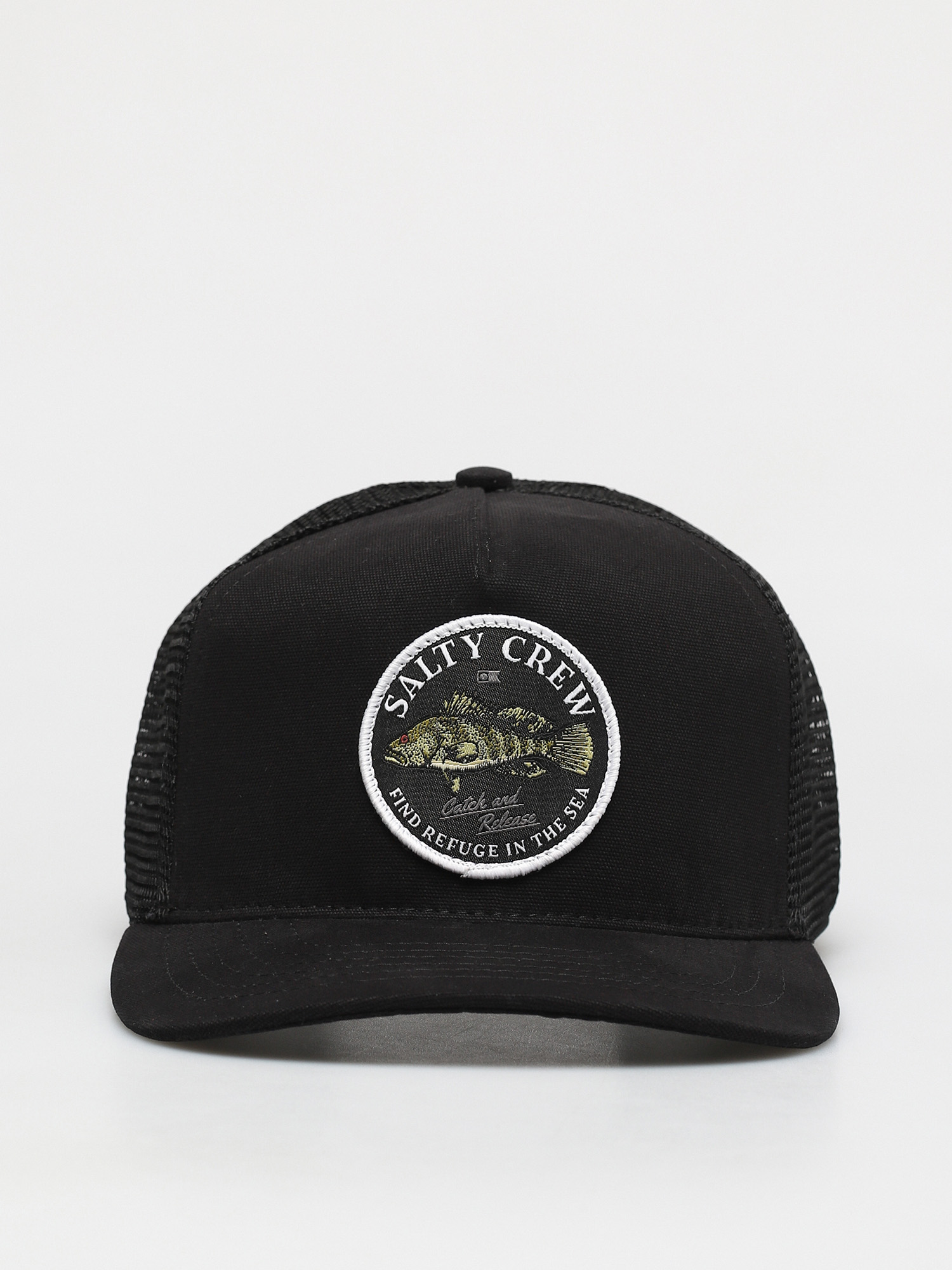 Czapka z daszkiem Salty Crew Baybass Retro Trucker ZD (black)