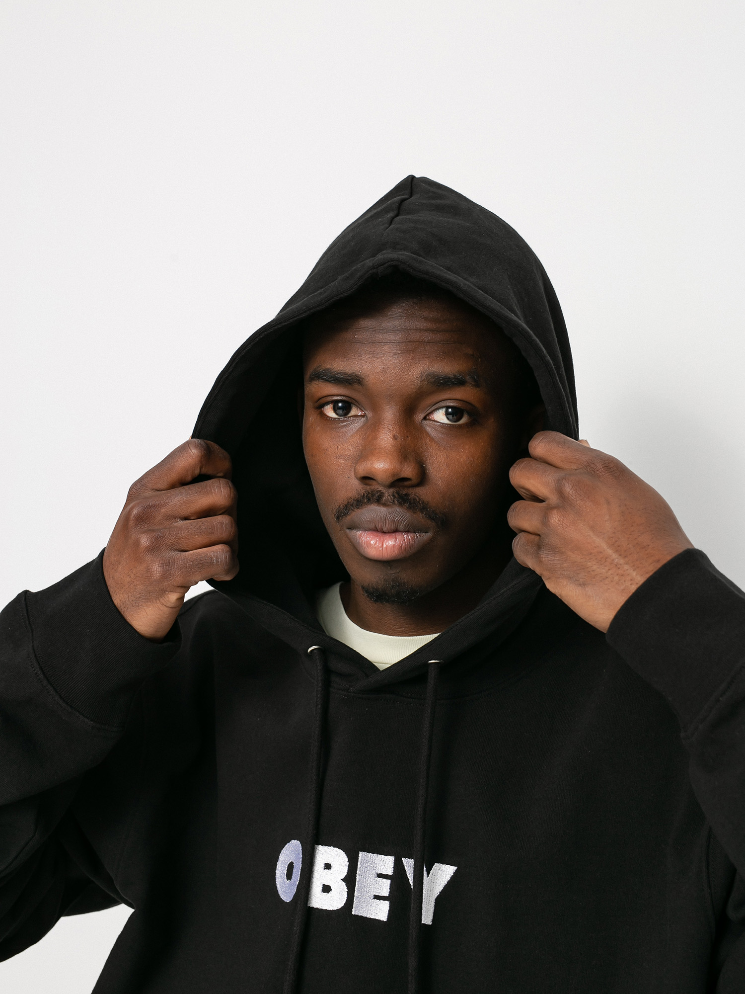 Bluza z kapturem OBEY Logo HD (black)