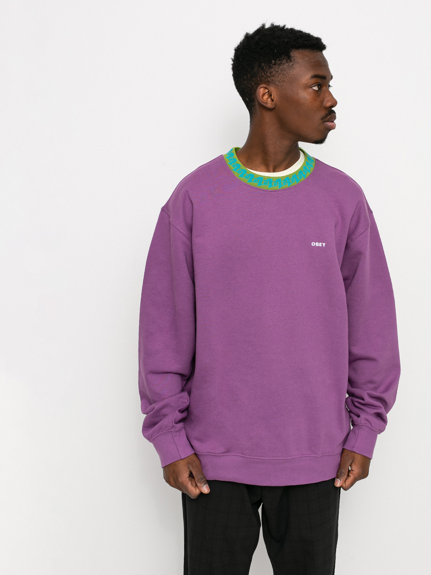 Bluza OBEY Jacquard (purple nitro)
