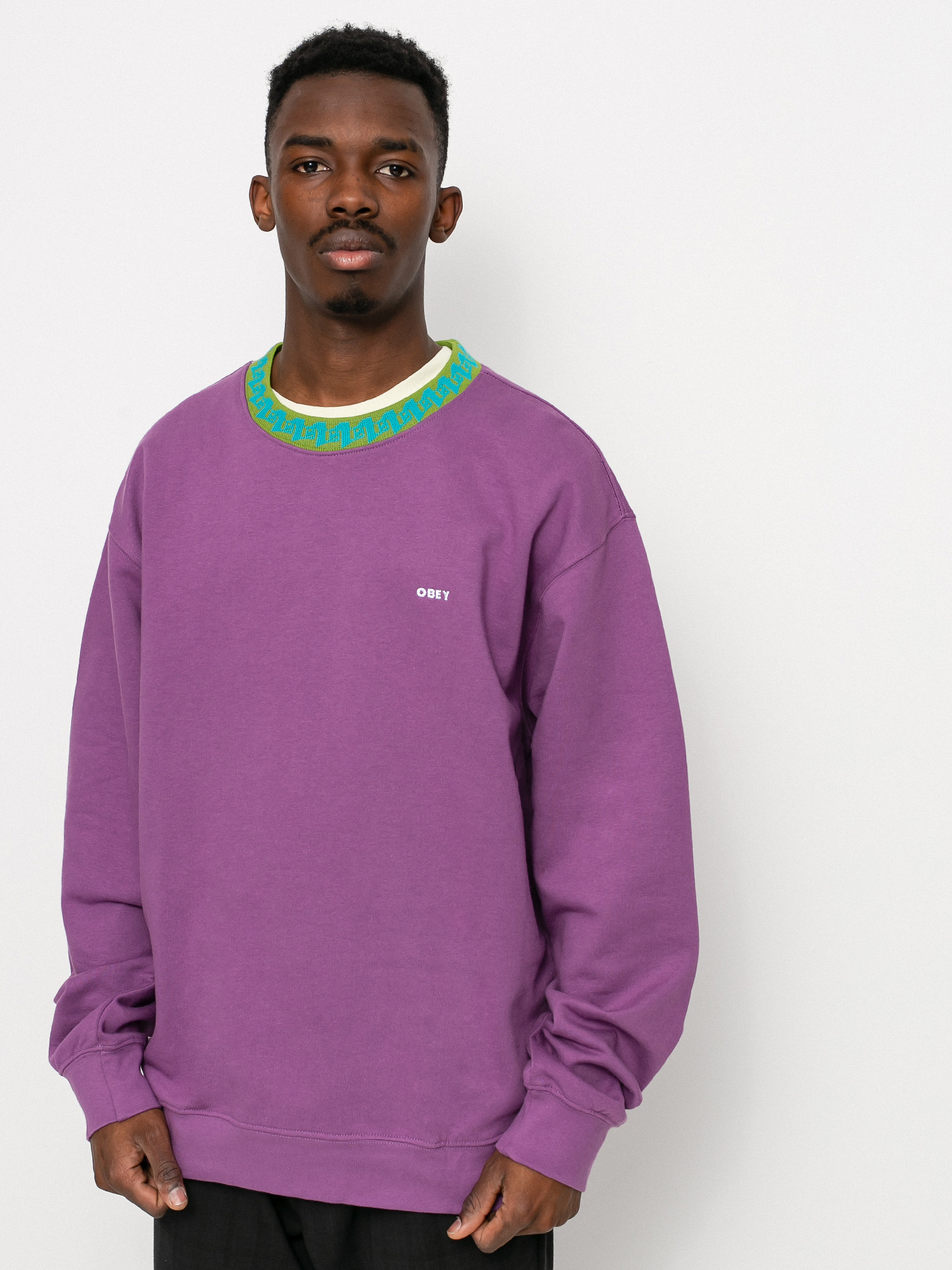 Bluza OBEY Jacquard (purple nitro)