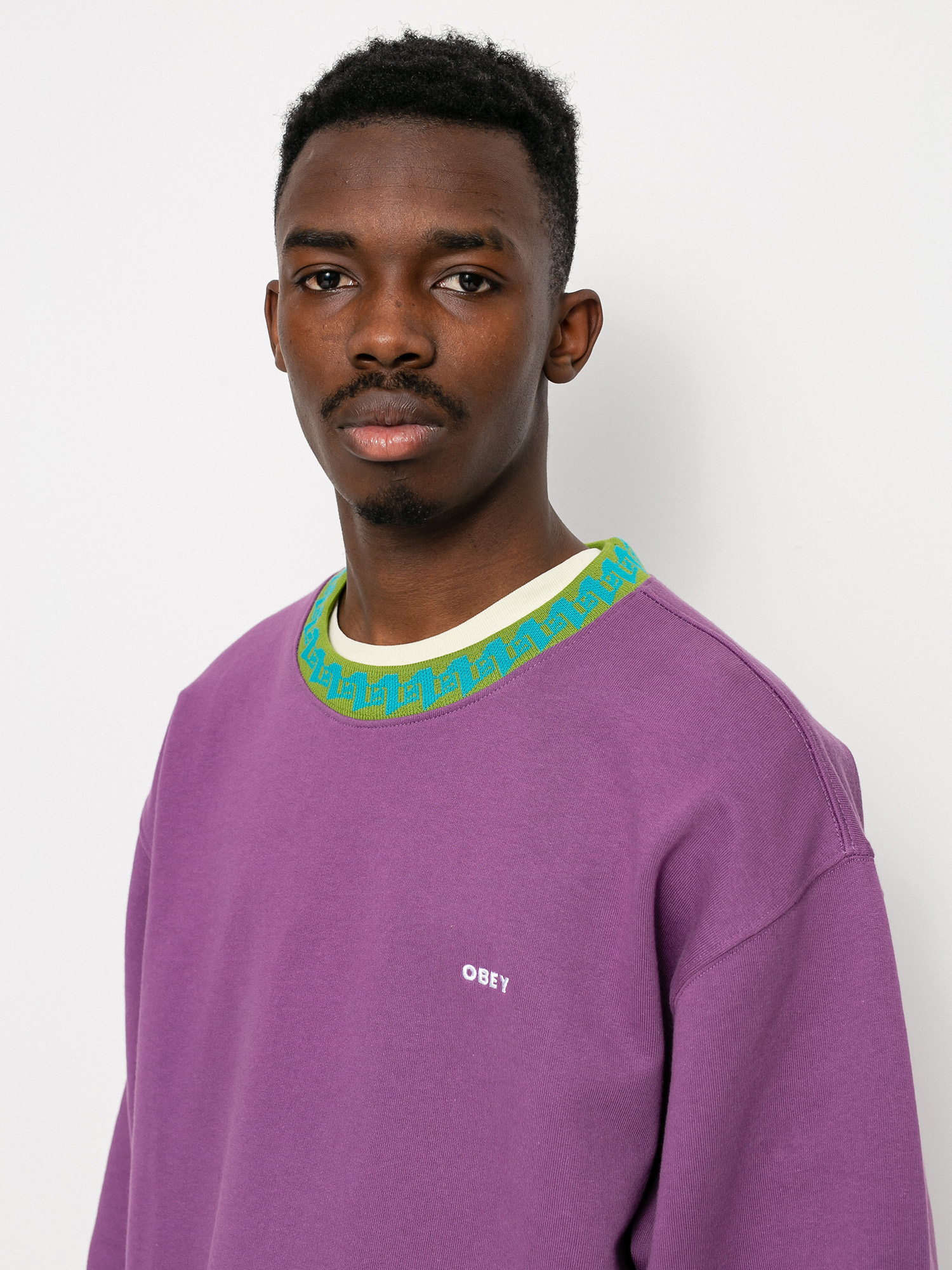 Bluza OBEY Jacquard (purple nitro)