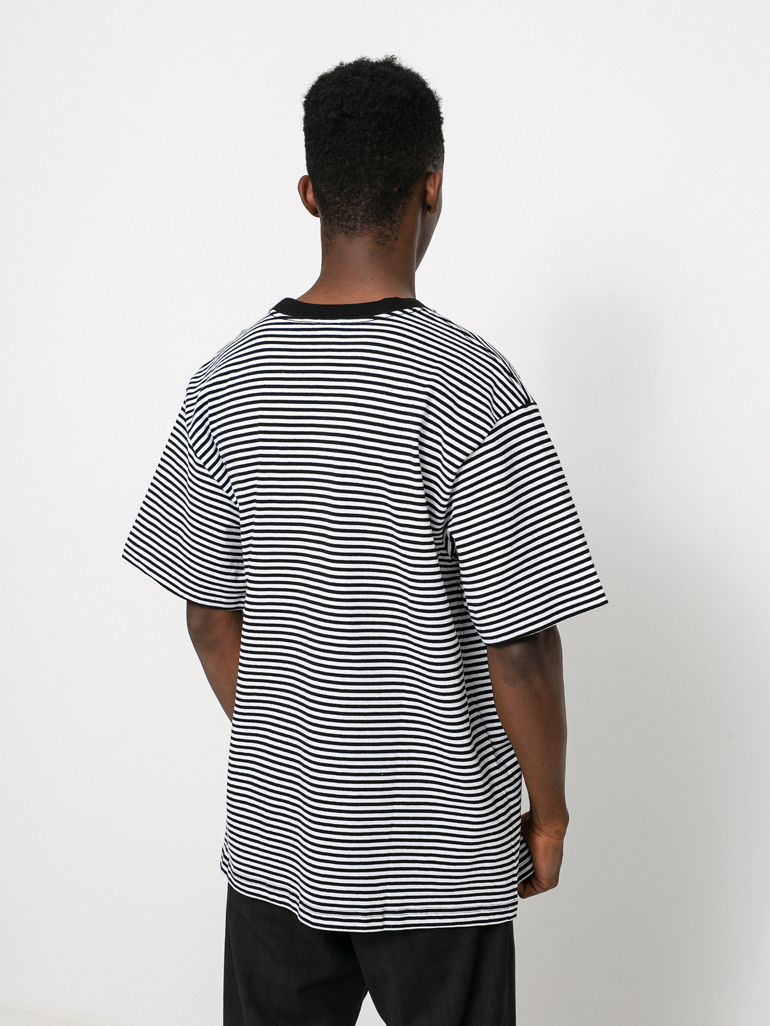 T-shirt OBEY Ideals Organic Stripe (black multi)