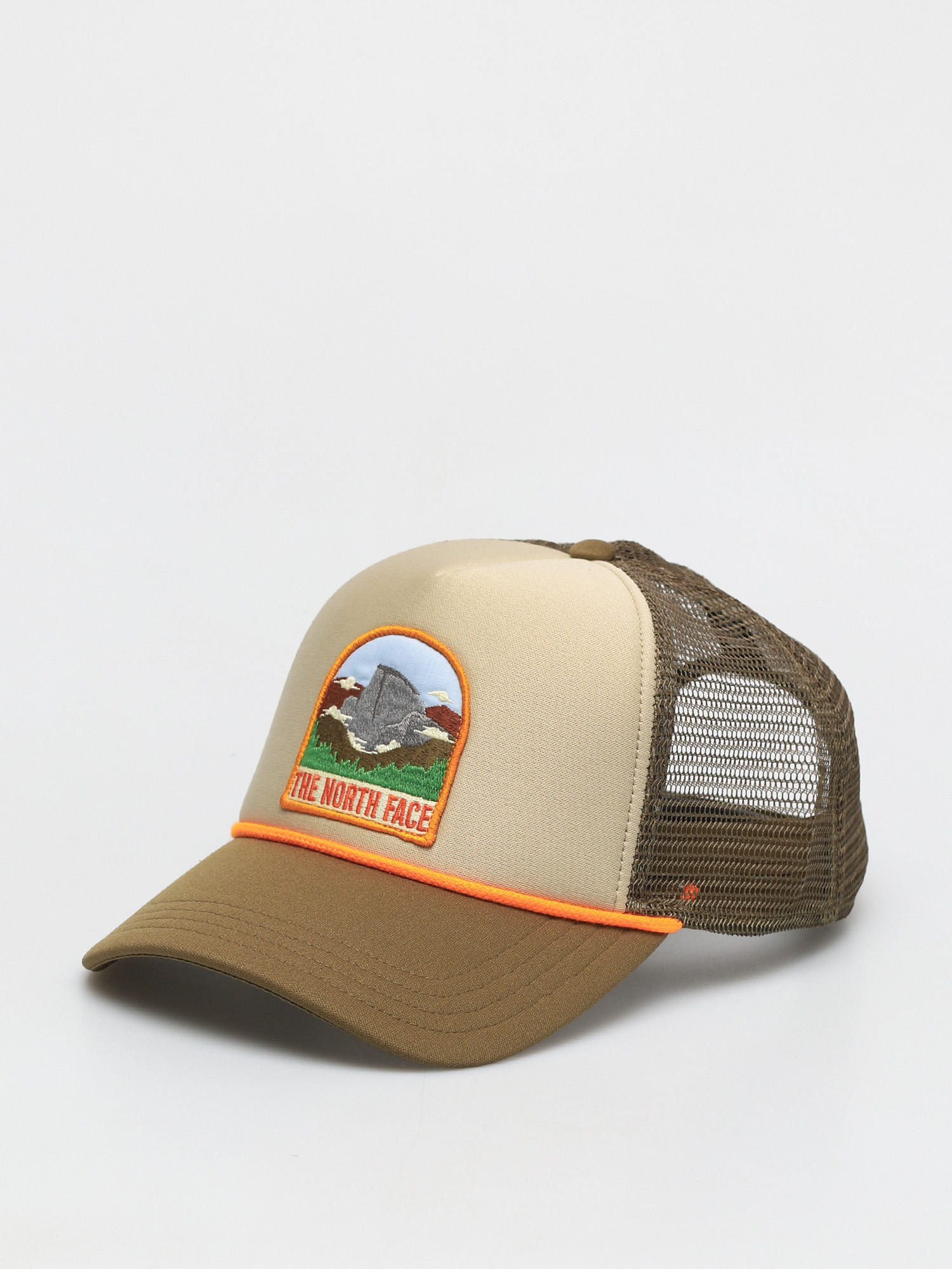 Czapka z daszkiem The North Face Valley Trucker ZD (twill beige/military olive-flame)