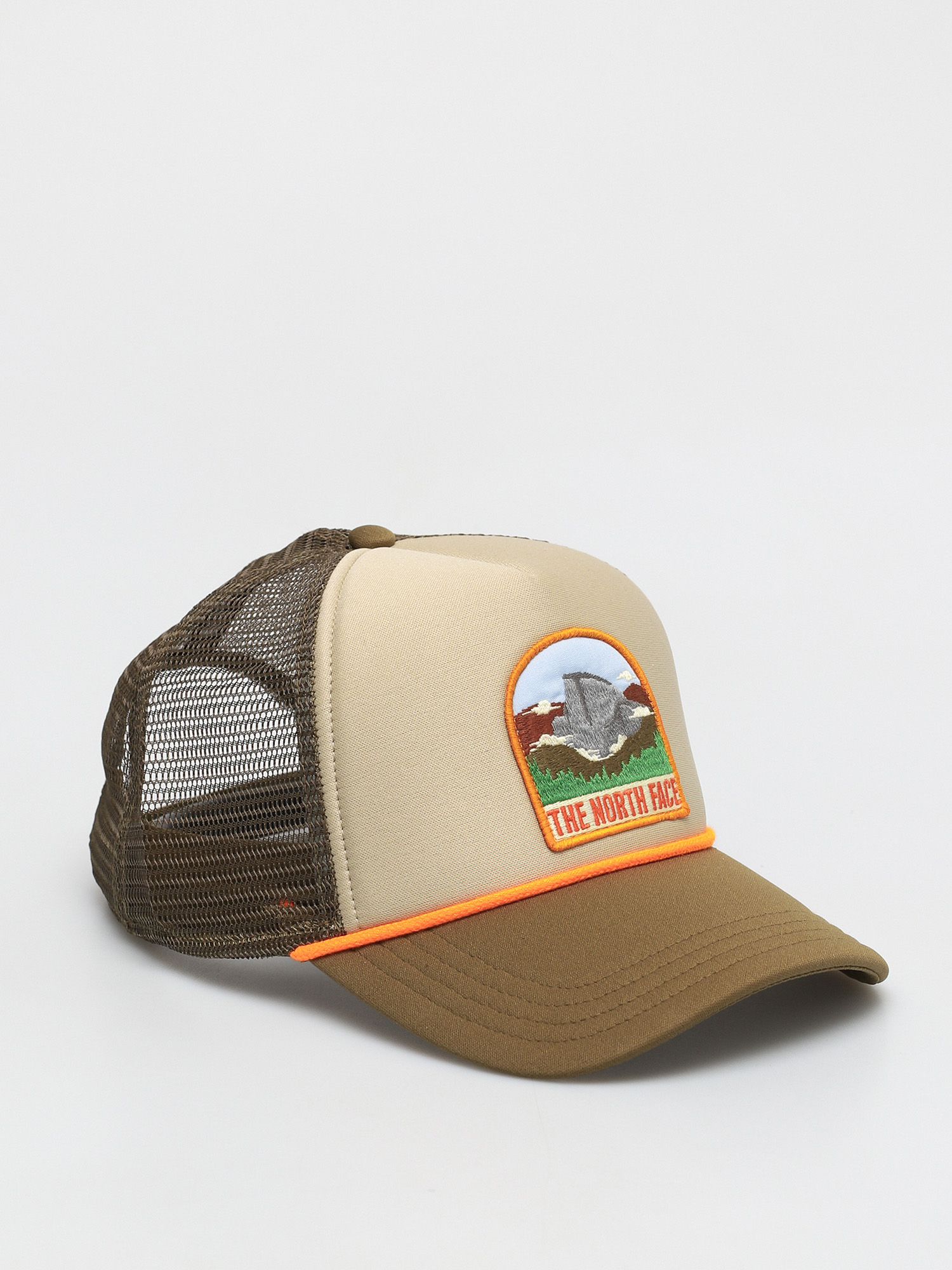 Czapka z daszkiem The North Face Valley Trucker ZD (twill beige/military olive-flame)