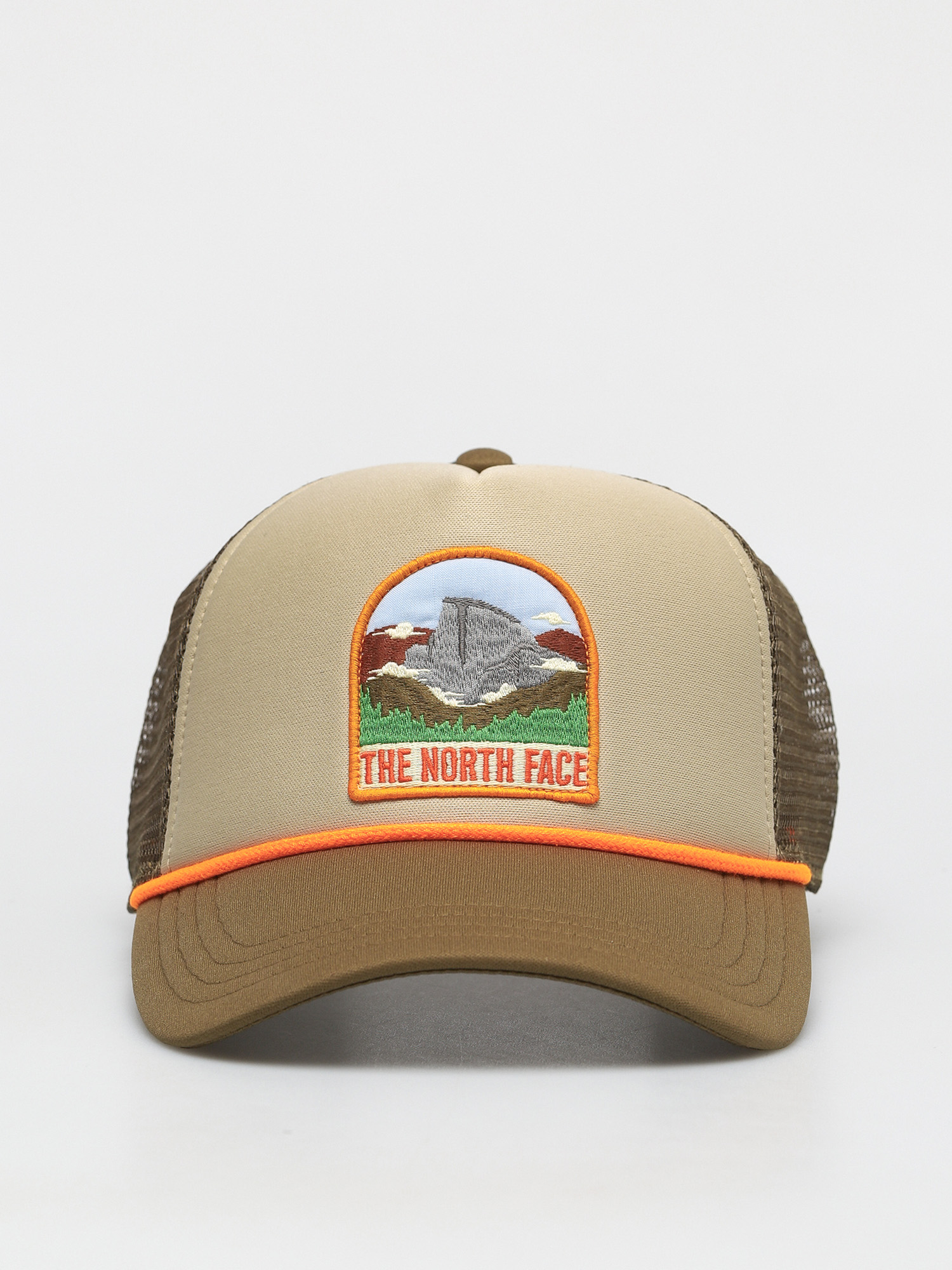 Czapka z daszkiem The North Face Valley Trucker ZD (twill beige/military olive-flame)
