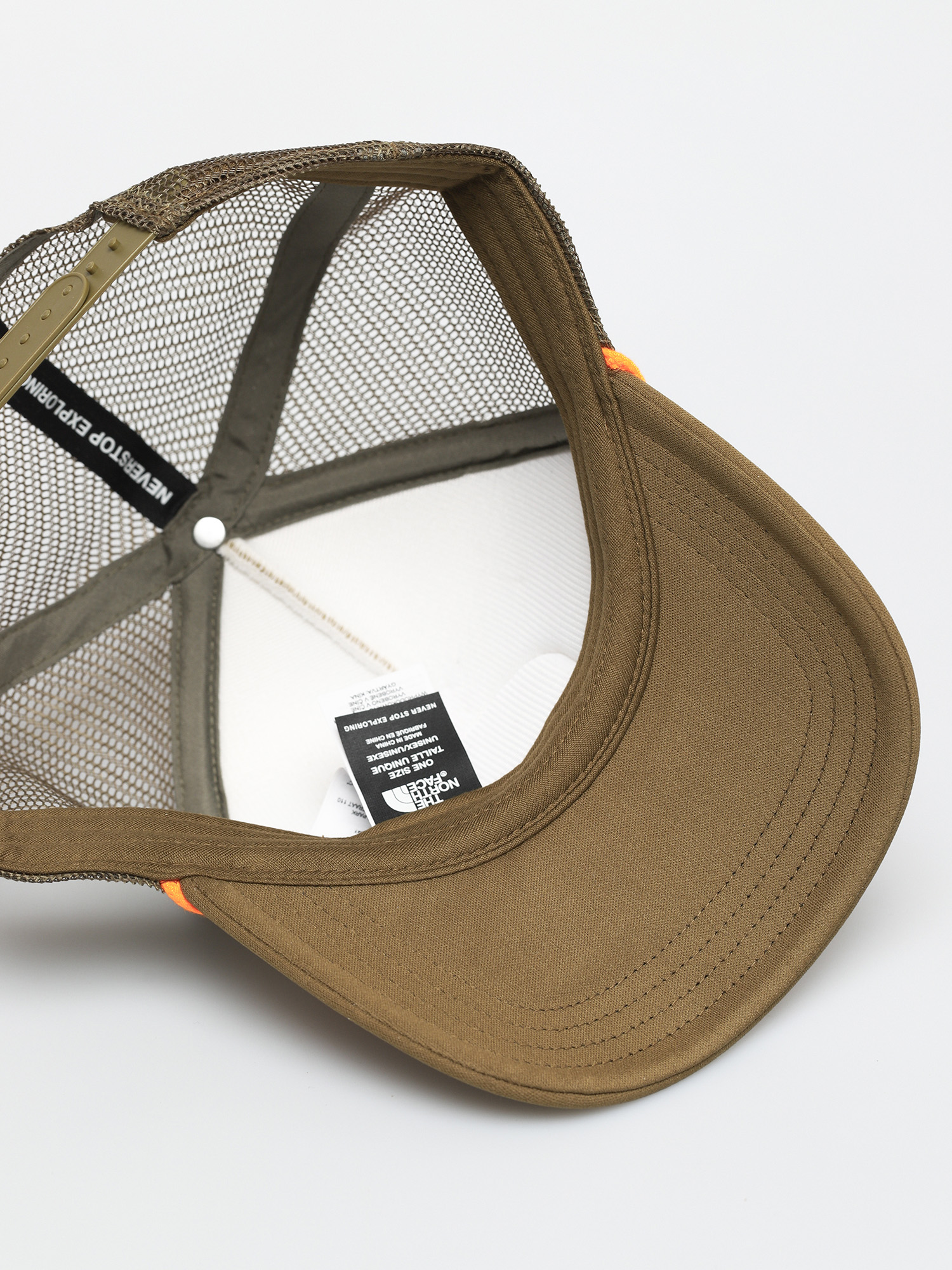 Czapka z daszkiem The North Face Valley Trucker ZD (twill beige/military olive-flame)