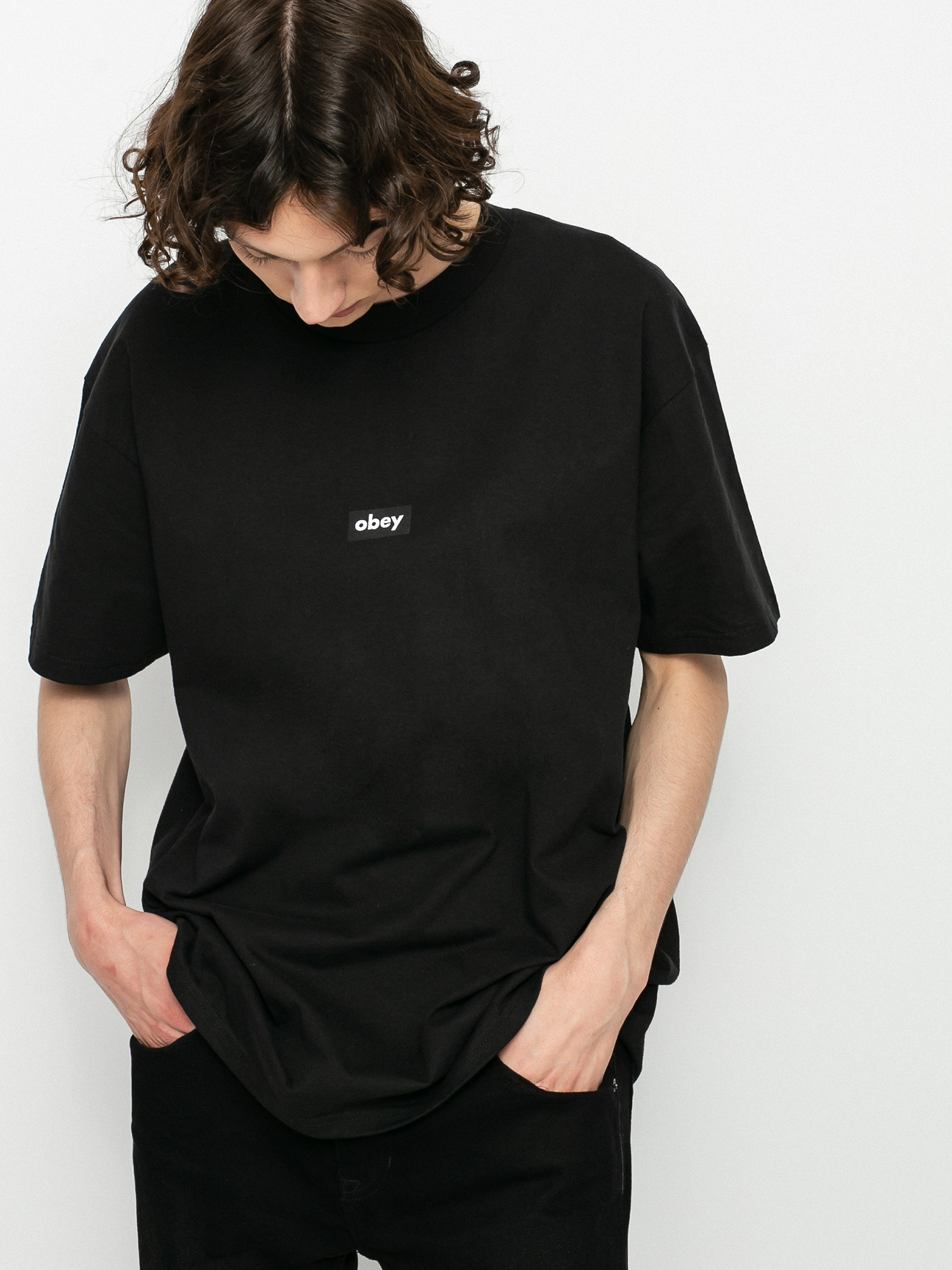 T-shirt OBEY Black Bar (black)