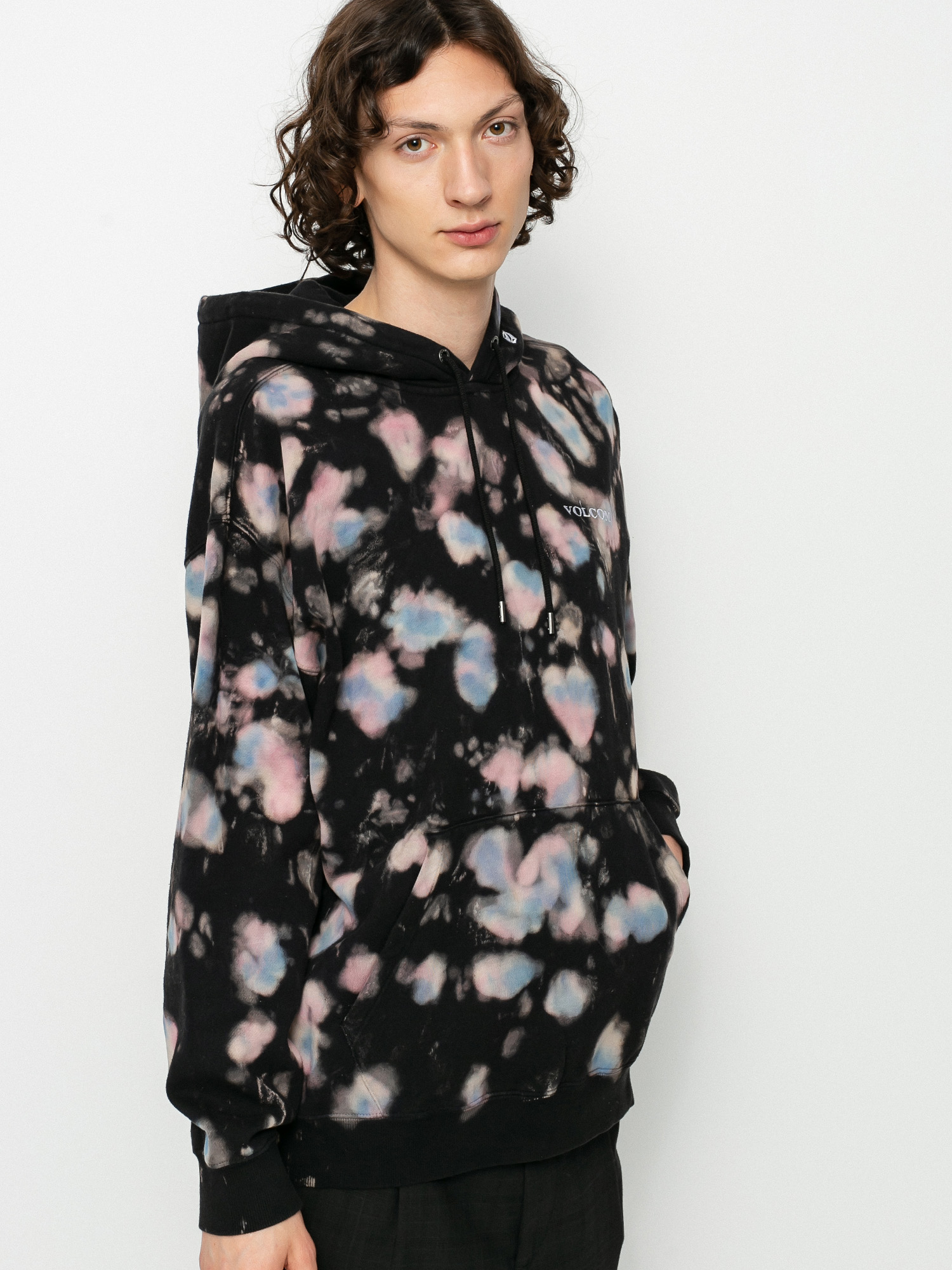 Bluza z kapturem Volcom Scrowed HD (black)
