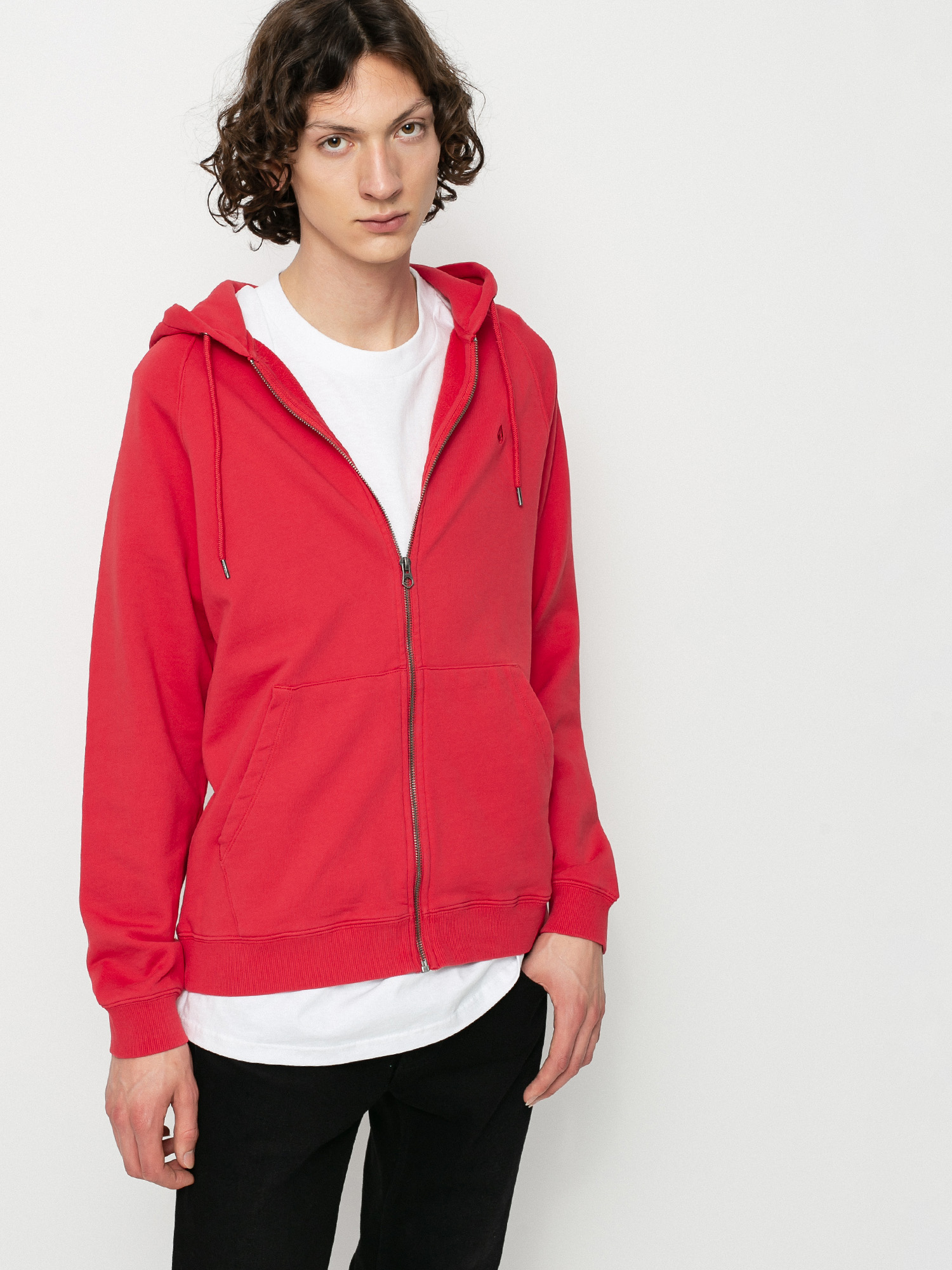 Bluza z kapturem Volcom Freeleven ZHD (carmine red)