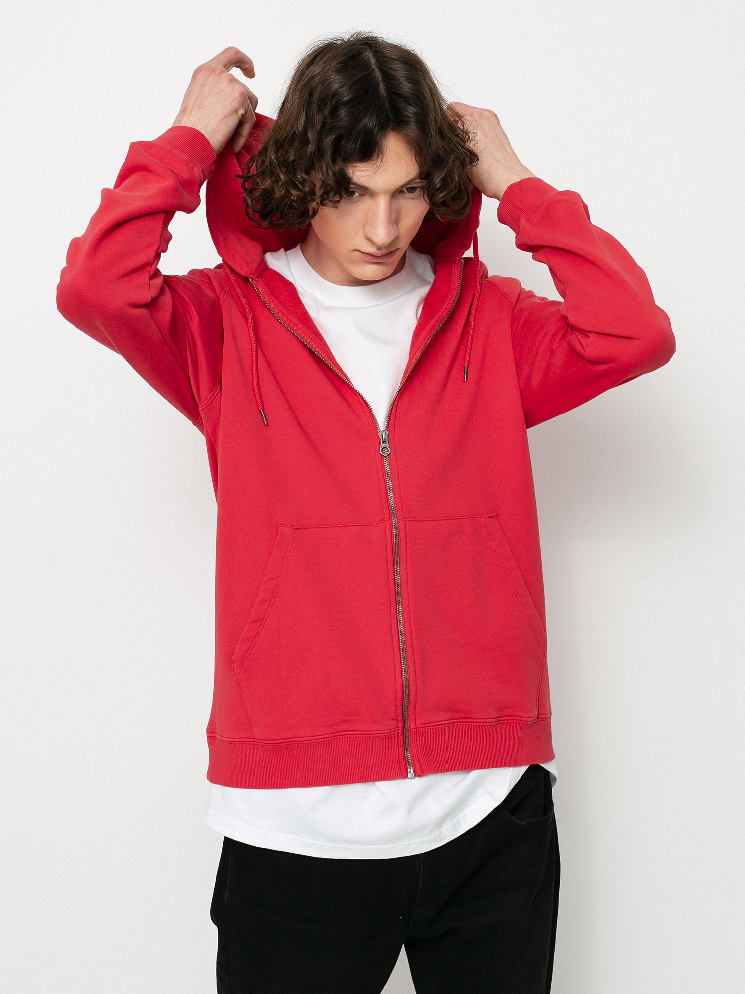 Bluza z kapturem Volcom Freeleven ZHD (carmine red)