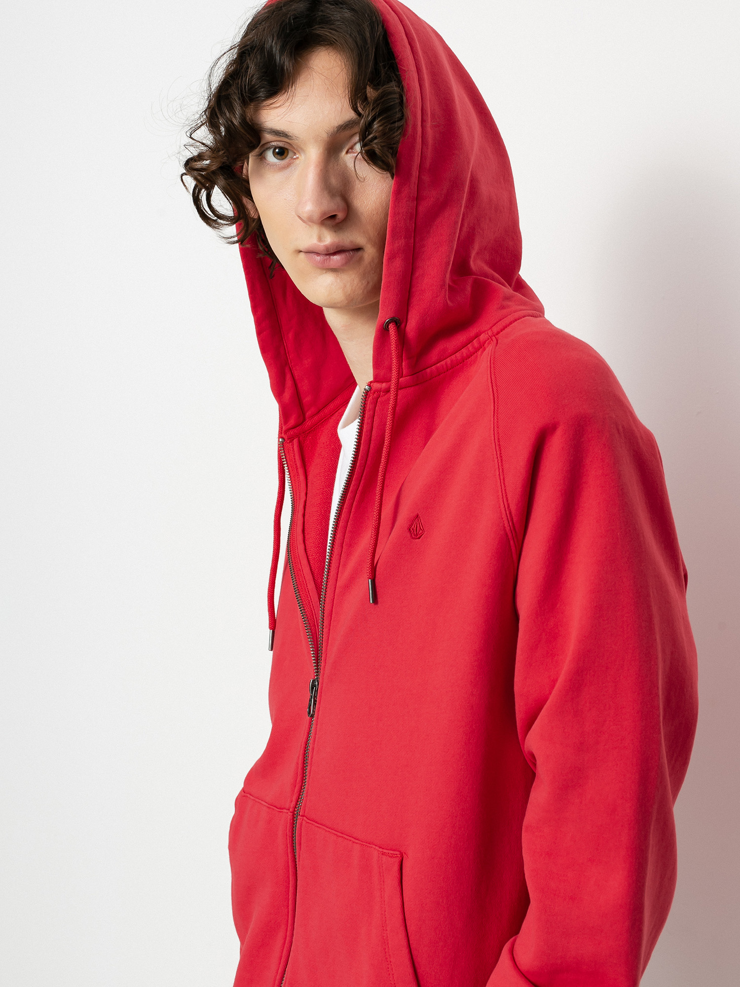 Bluza z kapturem Volcom Freeleven ZHD (carmine red)