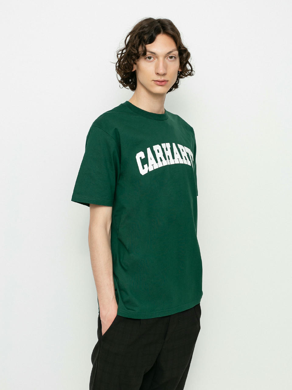 T-shirt Carhartt WIP University (treehouse/white)