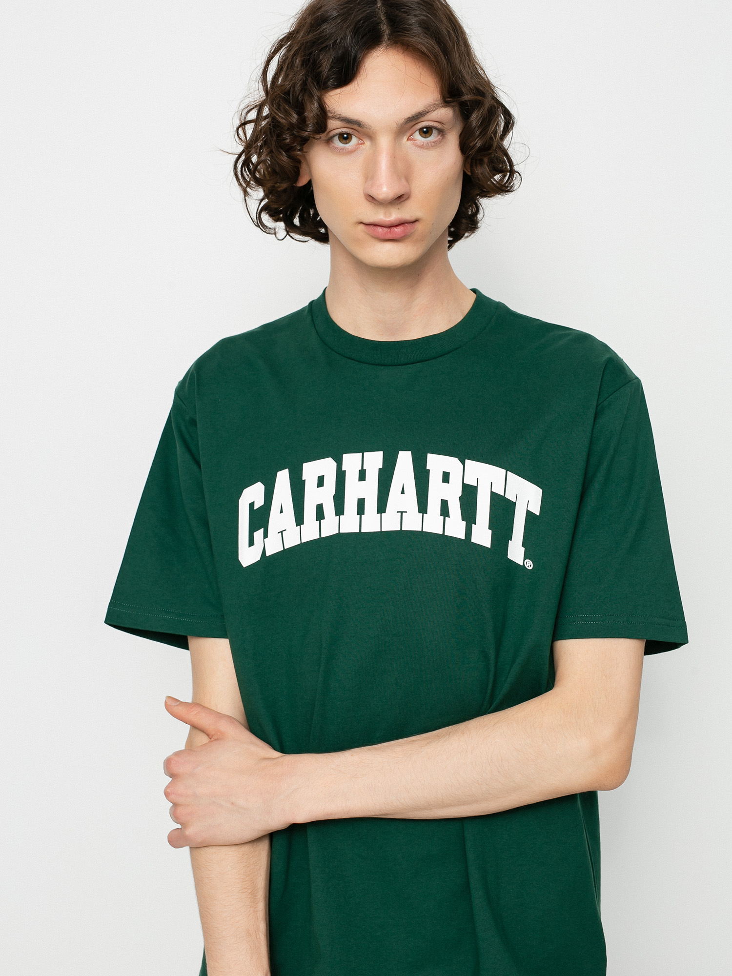 T-shirt Carhartt WIP University (treehouse/white)