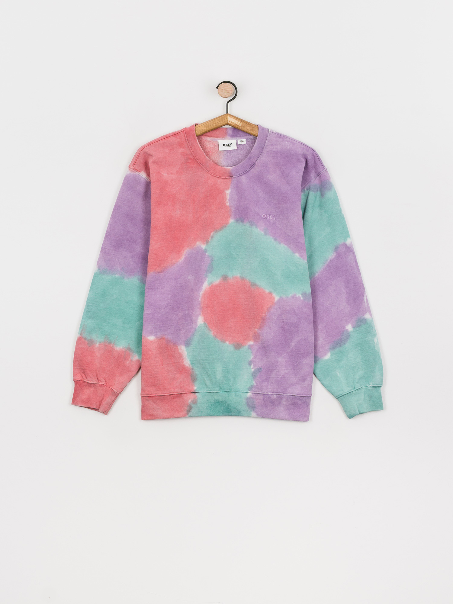 Bluza OBEY Sustainable Tie Dye (purple nitro multi)