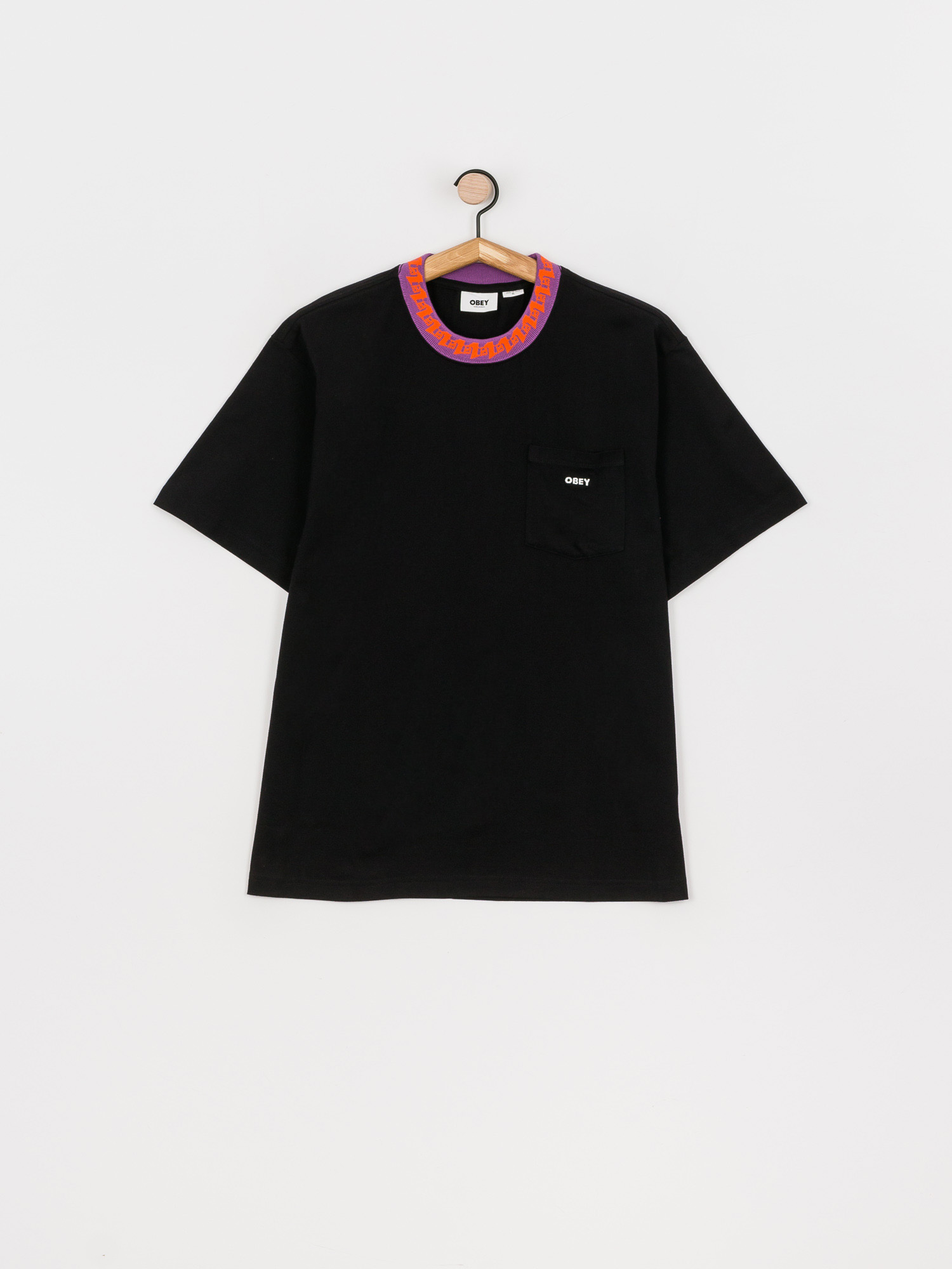 T-shirt OBEY Plona Pocket (black)