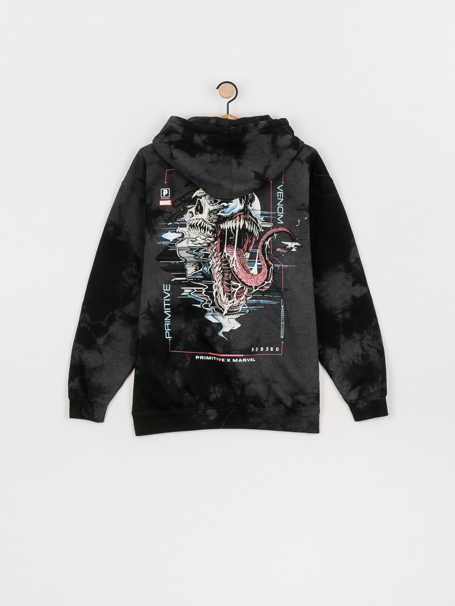 Bluza z kapturem Primitive Venom Washed HD (black)