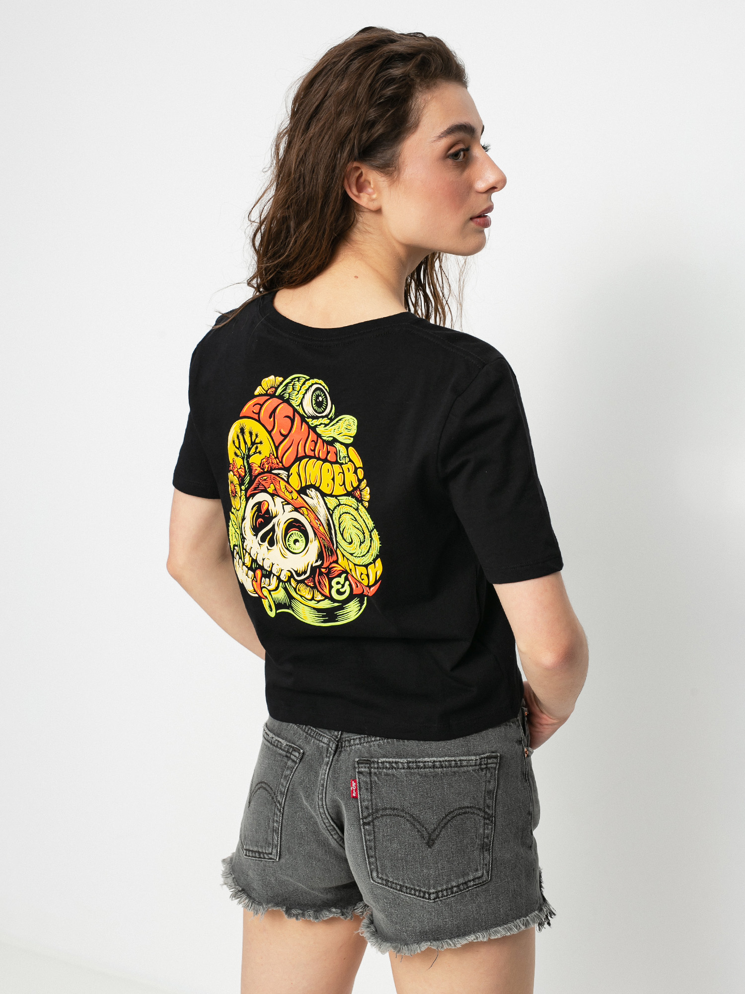 T-shirt Element The Vision Crop Wmn (black)