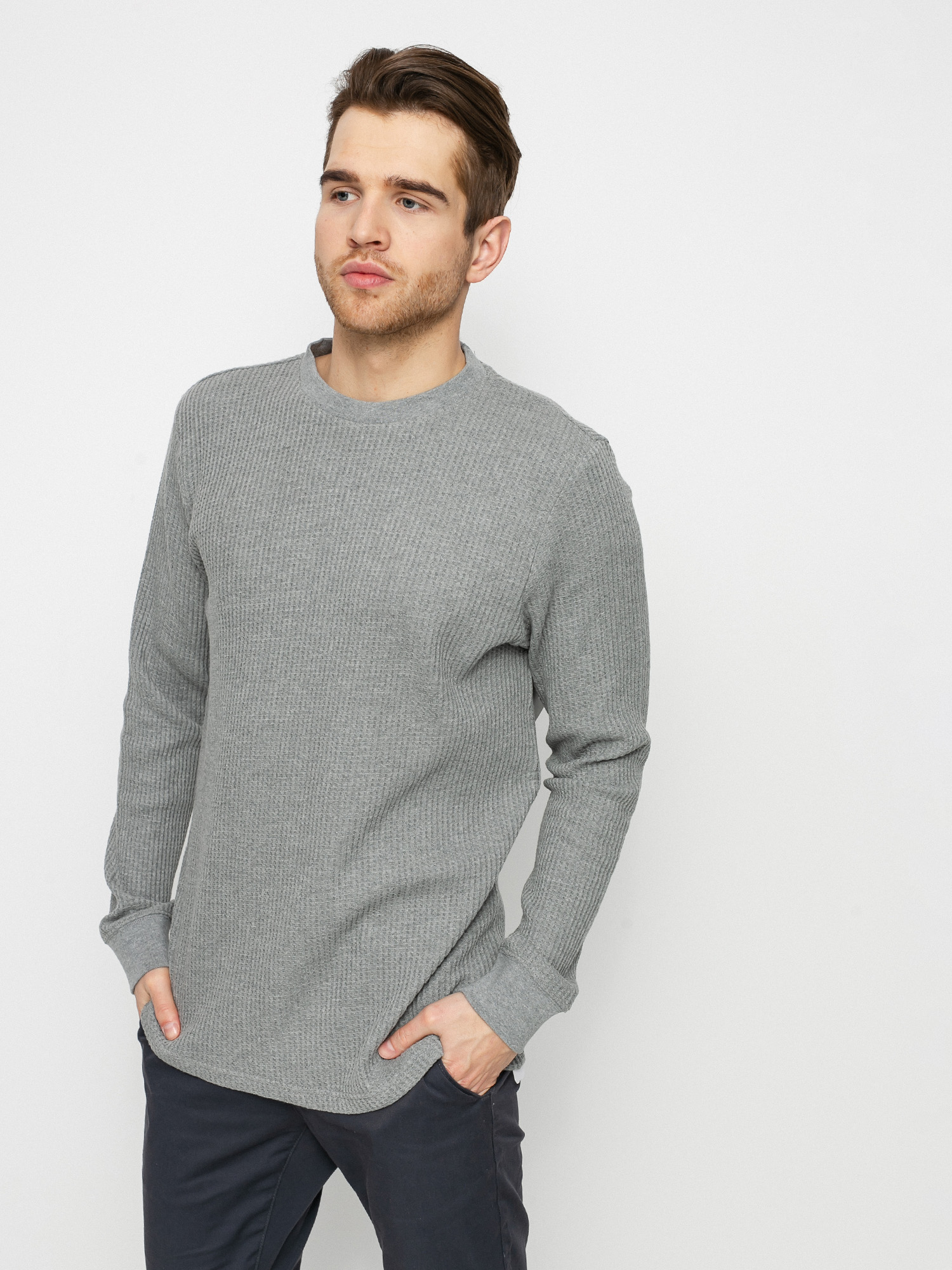 Longsleeve RVCA Day Shift Thermal (grey noise)