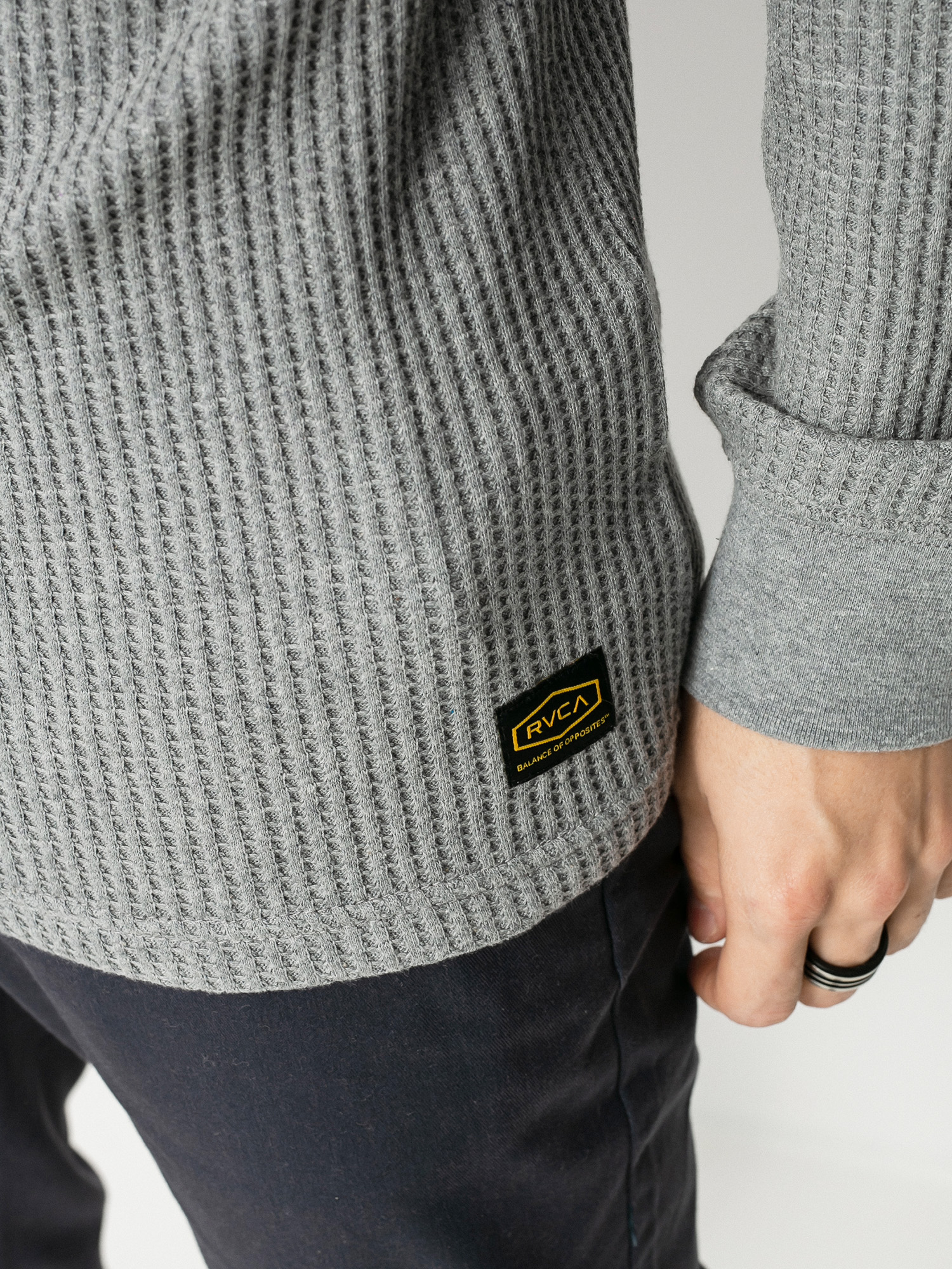 Longsleeve RVCA Day Shift Thermal (grey noise)