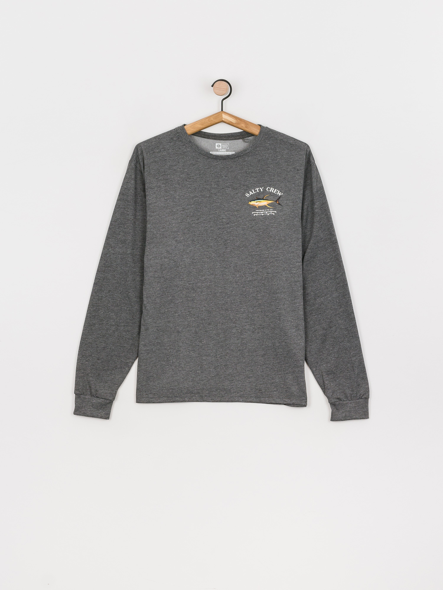 Longsleeve Salty Crew Ahi Mount Tech (charcoal)