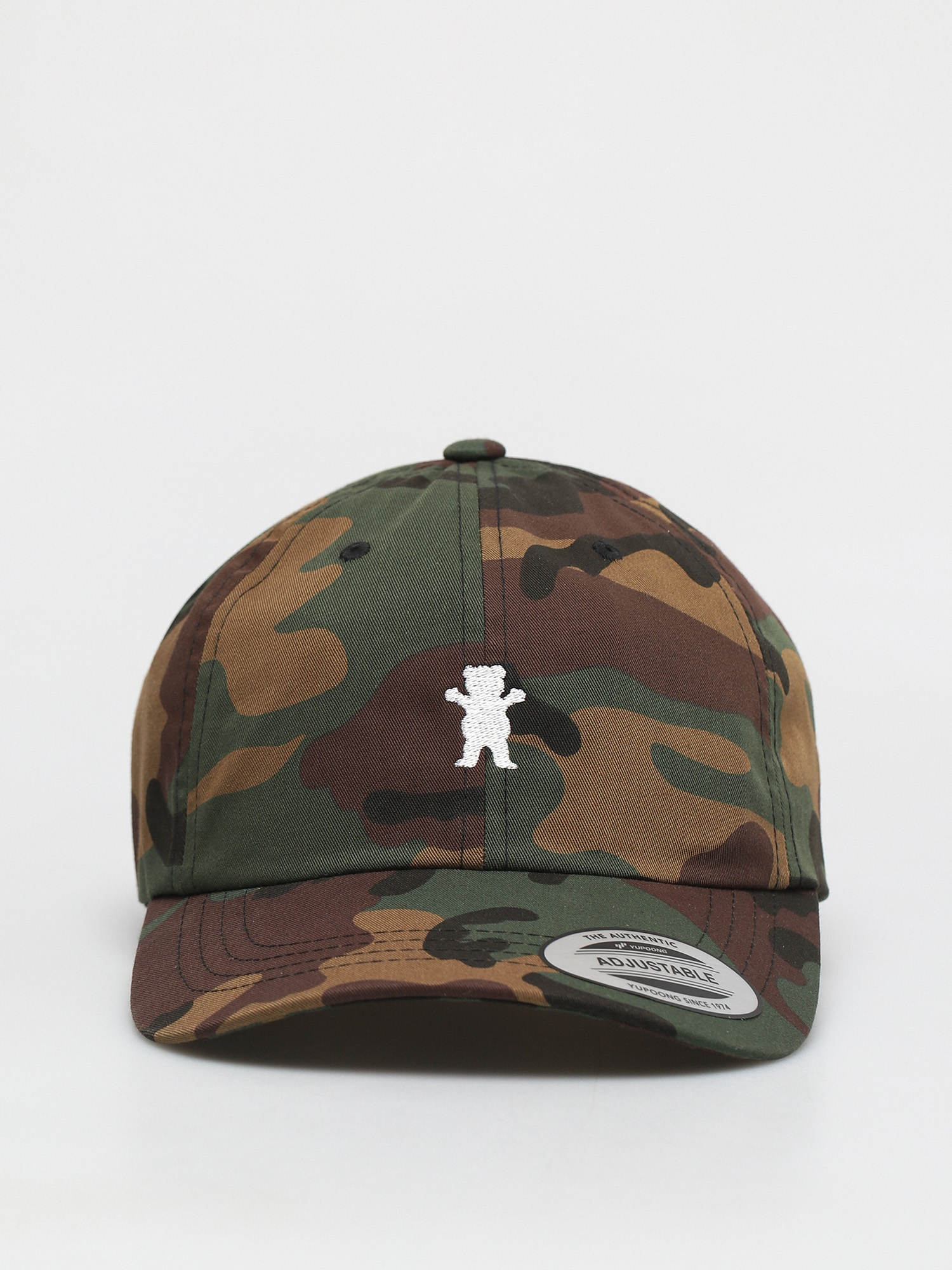 Czapka z daszkiem Grizzly Griptape OG Bear ZD (camo/white)