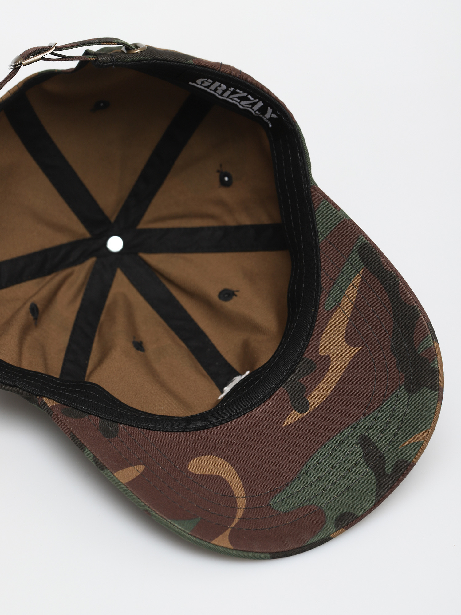 Czapka z daszkiem Grizzly Griptape OG Bear ZD (camo/white)