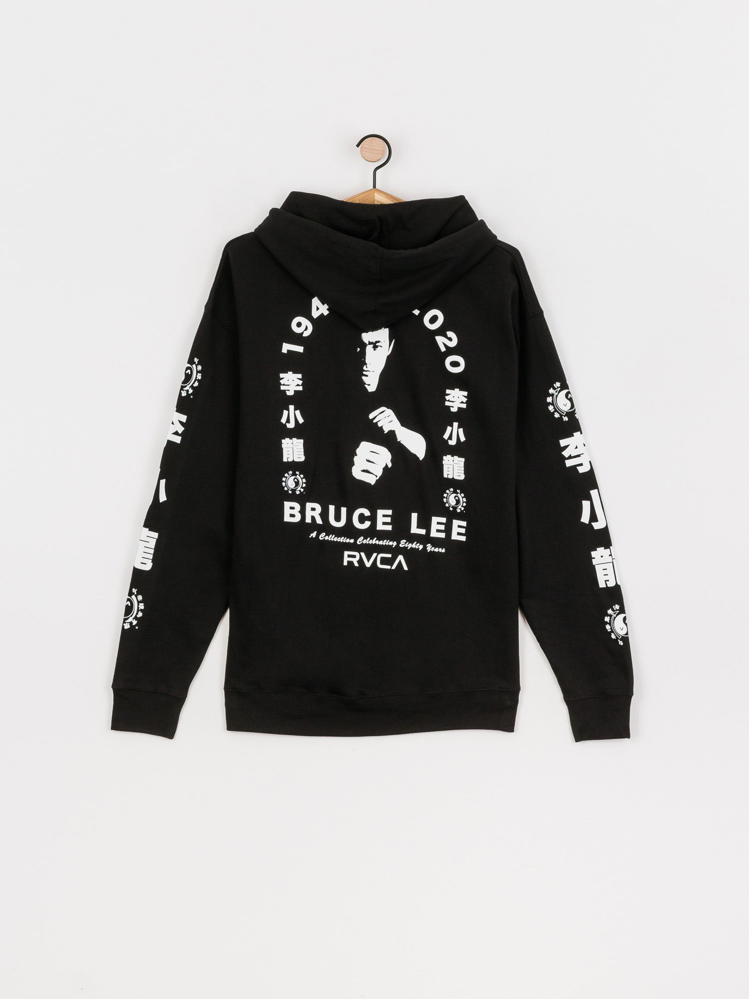 Bluza z kapturem RVCA Eighty Years HD (black)