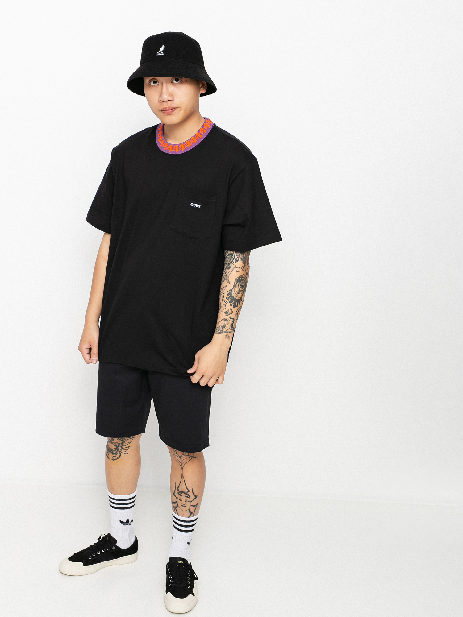 T-shirt OBEY Plona Pocket (black)