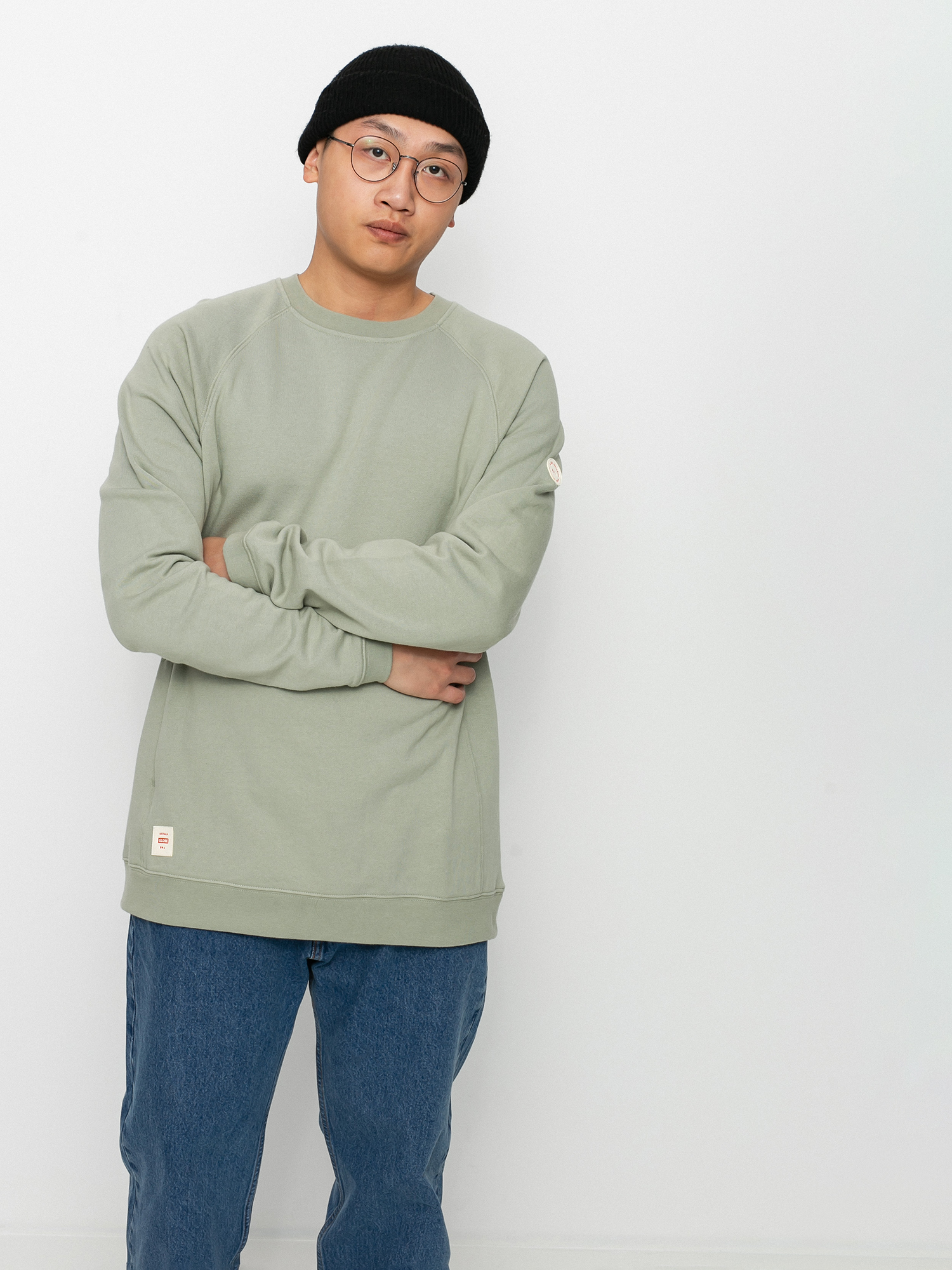 Bluza Globe Traveller Crew (sage)