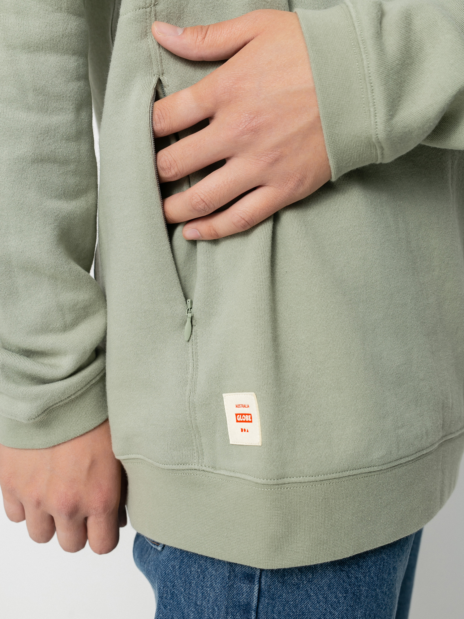 Bluza Globe Traveller Crew (sage)