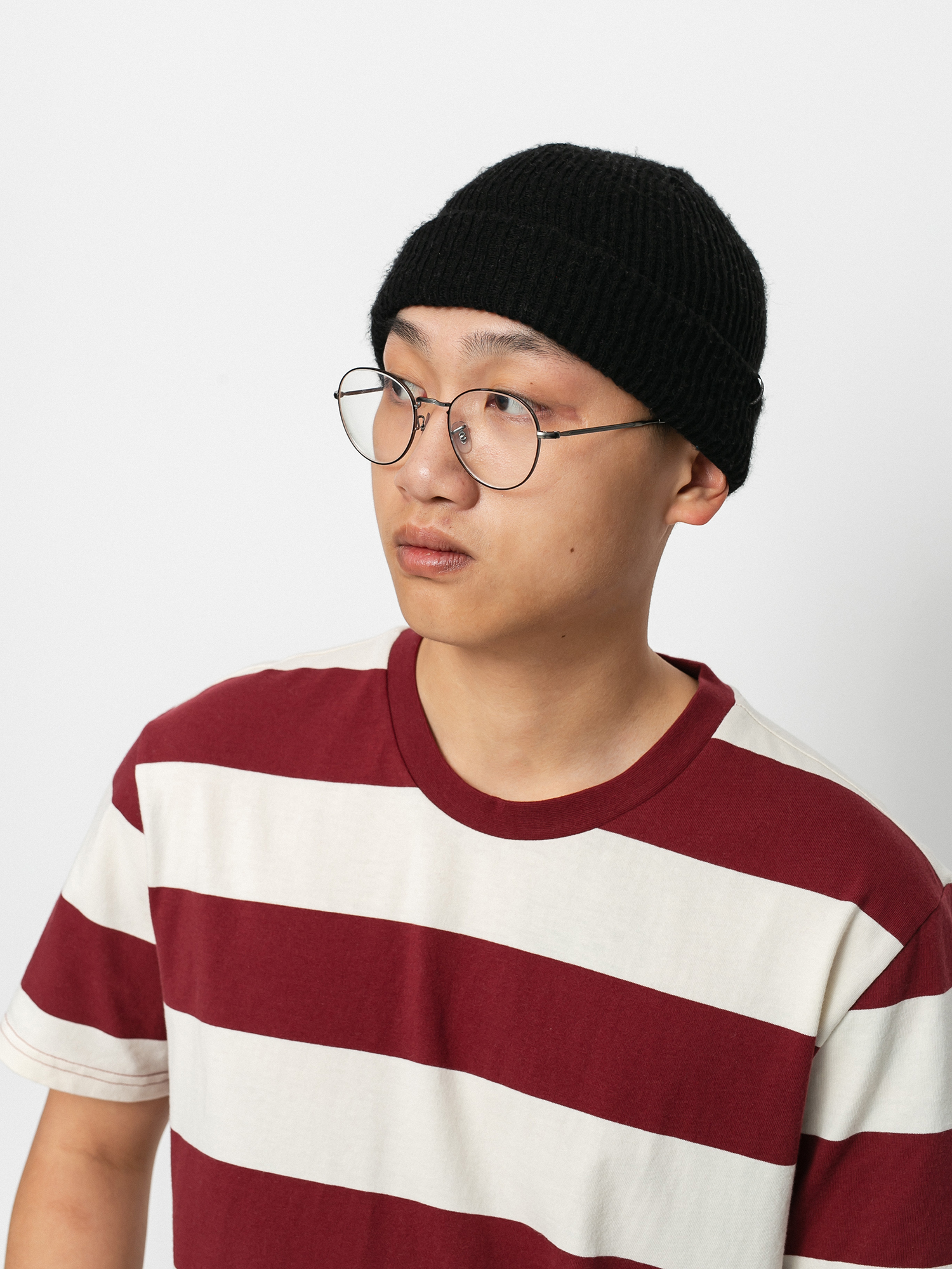 T-shirt Globe Dion Agius Striped (ox blood)
